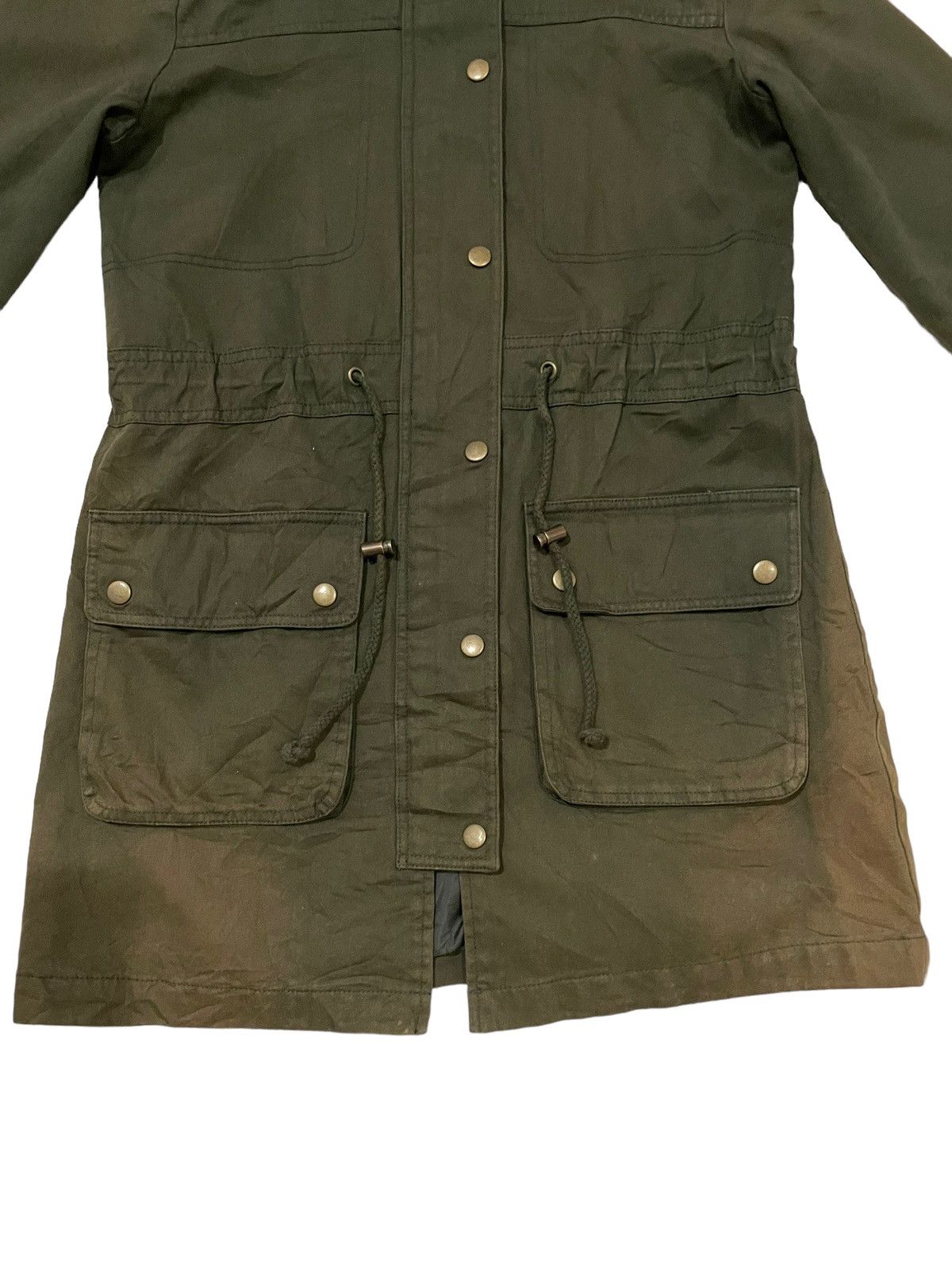 Japanese Brand × Le Grande Bleu (L.G.B.) Image Faded Two Tone Zip-up Hooded Punk Parka Jacket Size US S / EU 44-46 / 1 - 12 Thumbnail