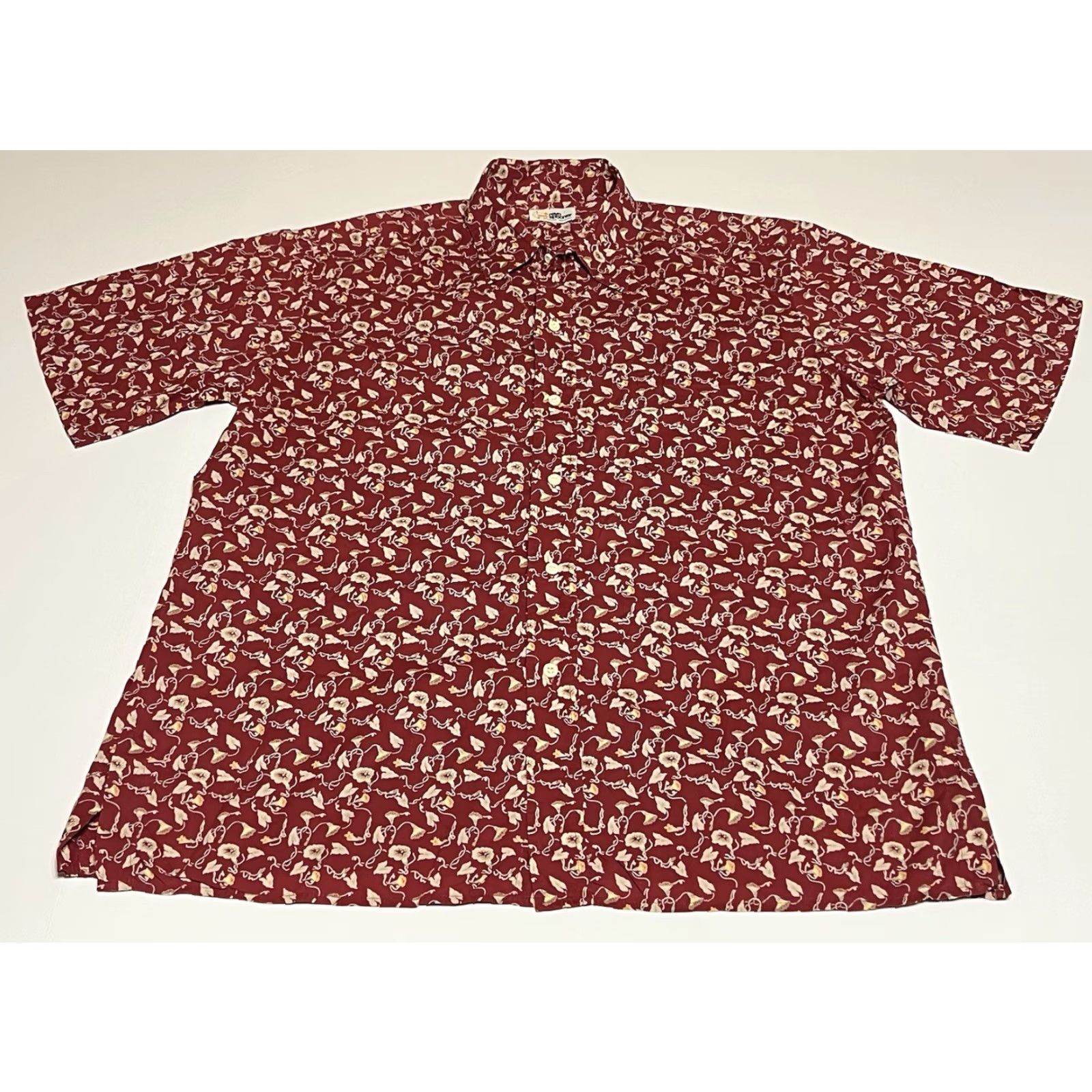 Reyn Spooner Reyn Spooner Men’s L Collared Button Front Floral Print Aloha Hawaiian Shirt Size US L / EU 52-54 / 3 - 2 Thumbnail