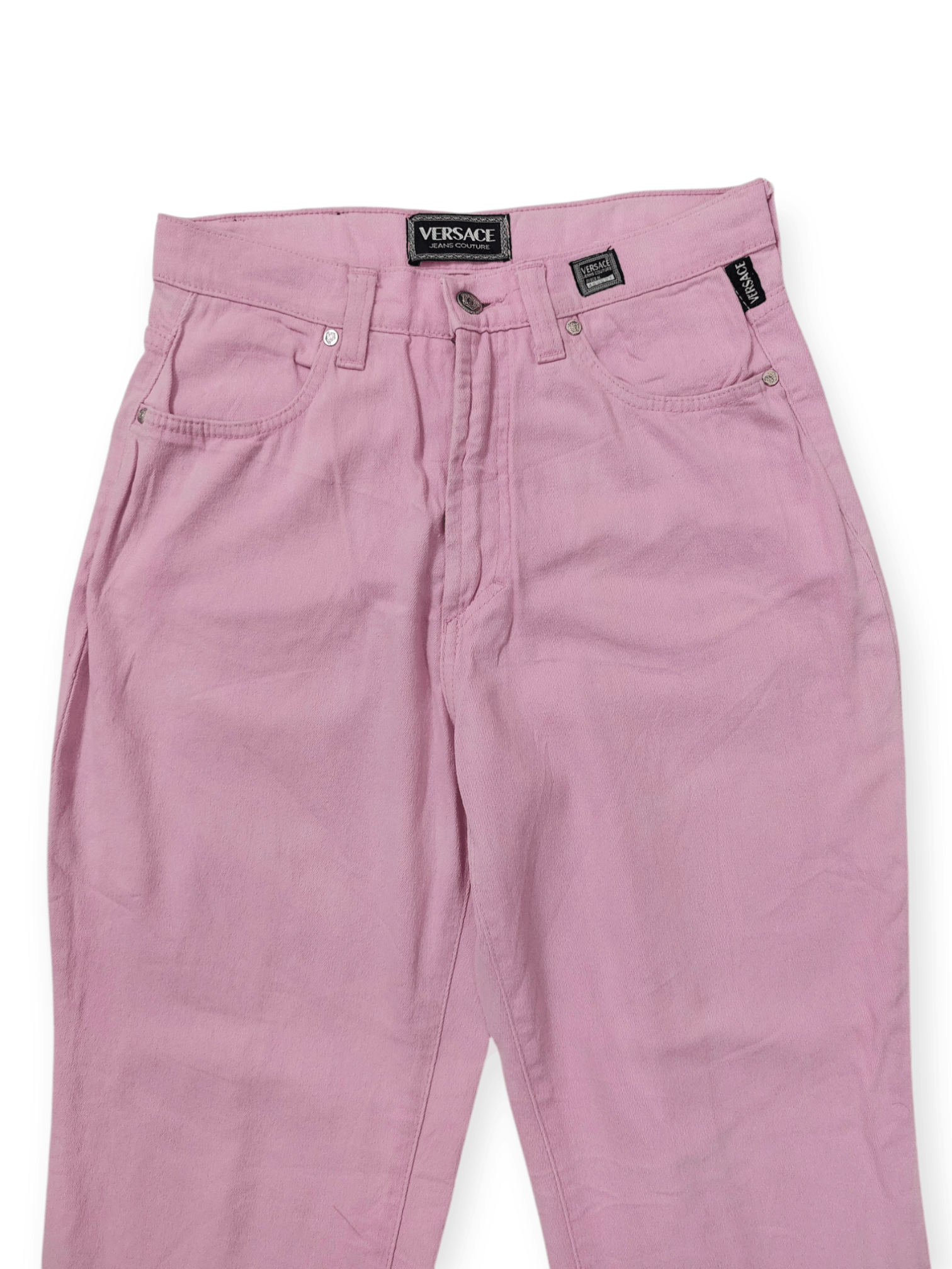 Versace 🔥 VTG 🔥 Versace Jeans Couture Pinky Denim Pants Size 29" - 3 Thumbnail