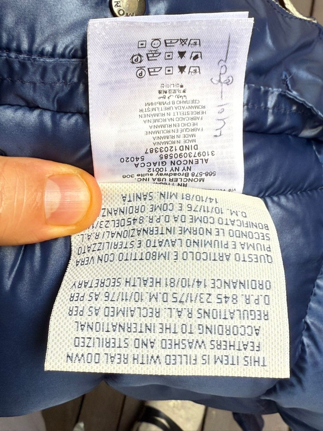 Moncler Grenoble Moncler Grenoble Alencon Navy double breasted parka Size US L / EU 52-54 / 3 - 13 Thumbnail