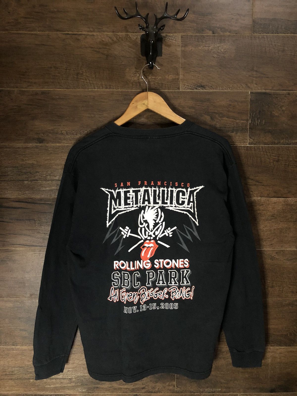 Vintage Rolling Stones Metallica Bigger Bang Tour 2005 Shirt