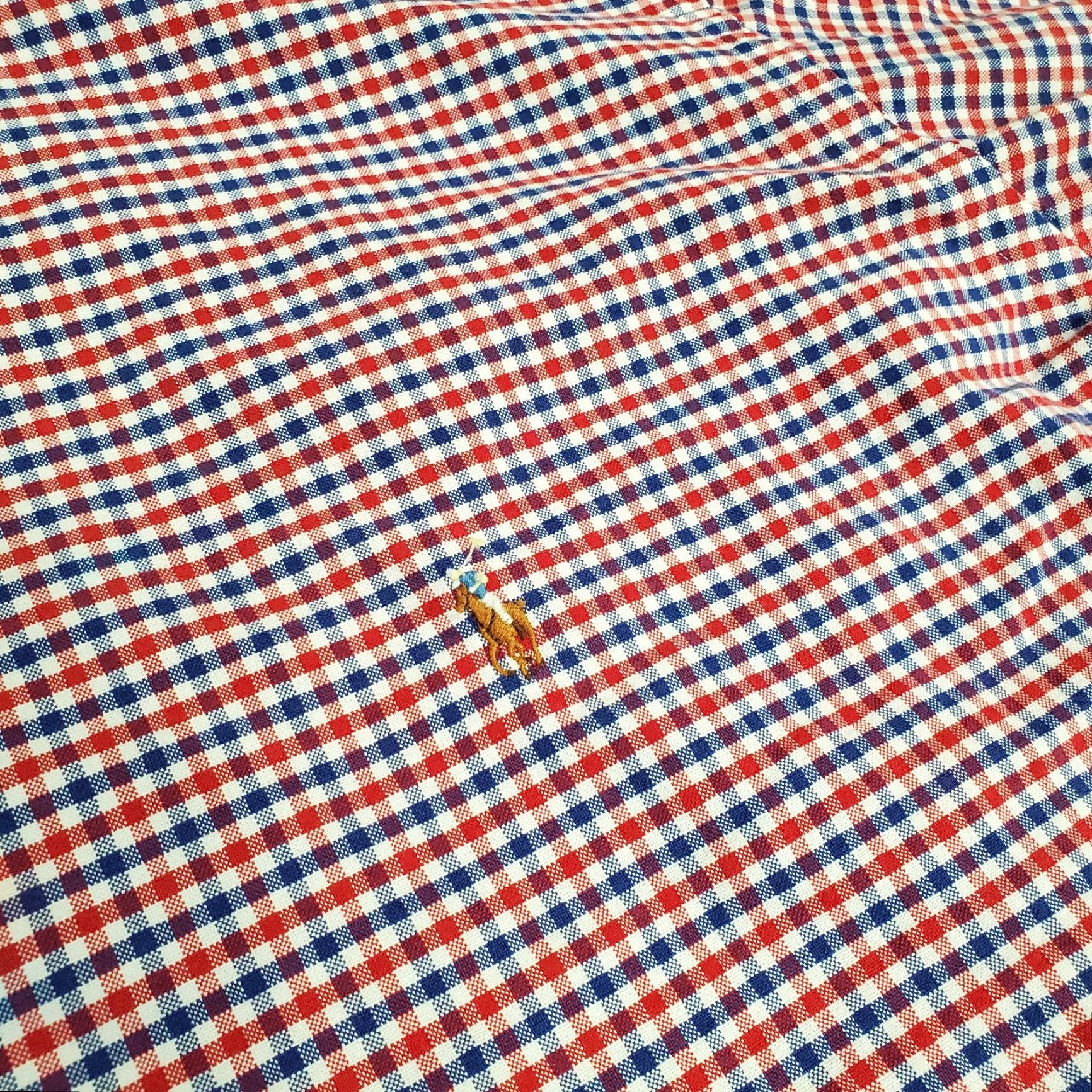 Ralph Lauren Ralph Lauren Shirt Mens 4XLT Tall White Blue Red Button Up Long Sleeve Oxford Shirt Mens Long Sleeve Button-Up 4XLT White Blue Red Oxford Ralph Lauren Size US XXL / EU 58 / 5 - 3 Thumbnail