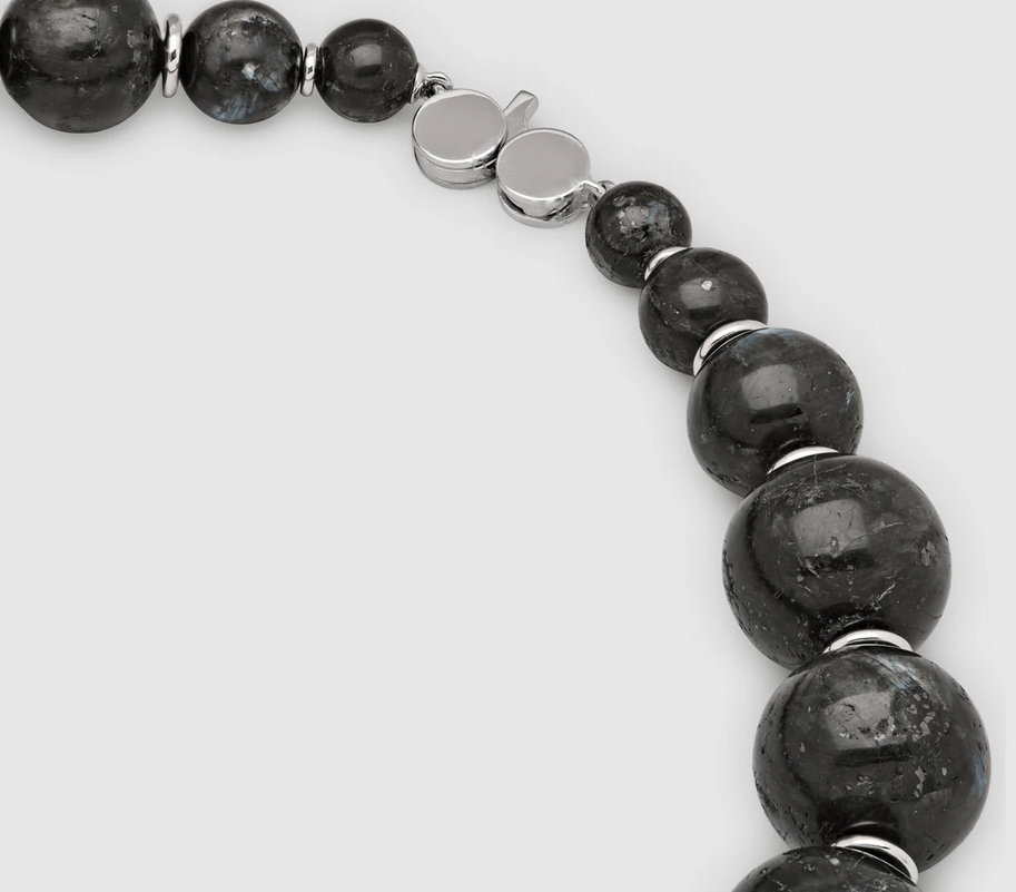 Tom Wood Cove Collection Collar/Necklace Norway Black Larvikite Stone Size ONE SIZE - 2 Thumbnail