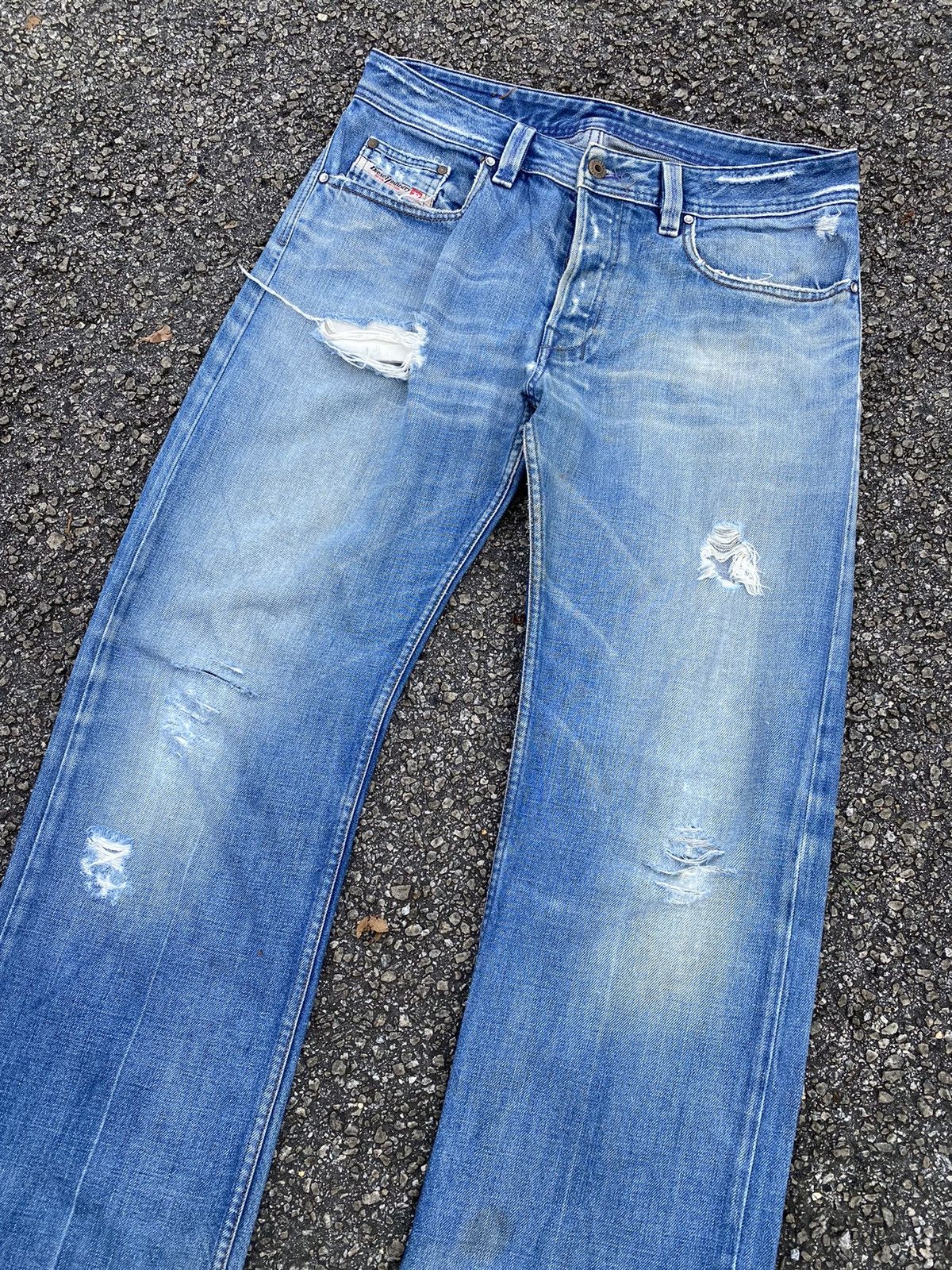 Diesel 🔥 Distressed 🔥 Vintage Diesel Jeans Size US 34 / EU 50 - 2 Thumbnail