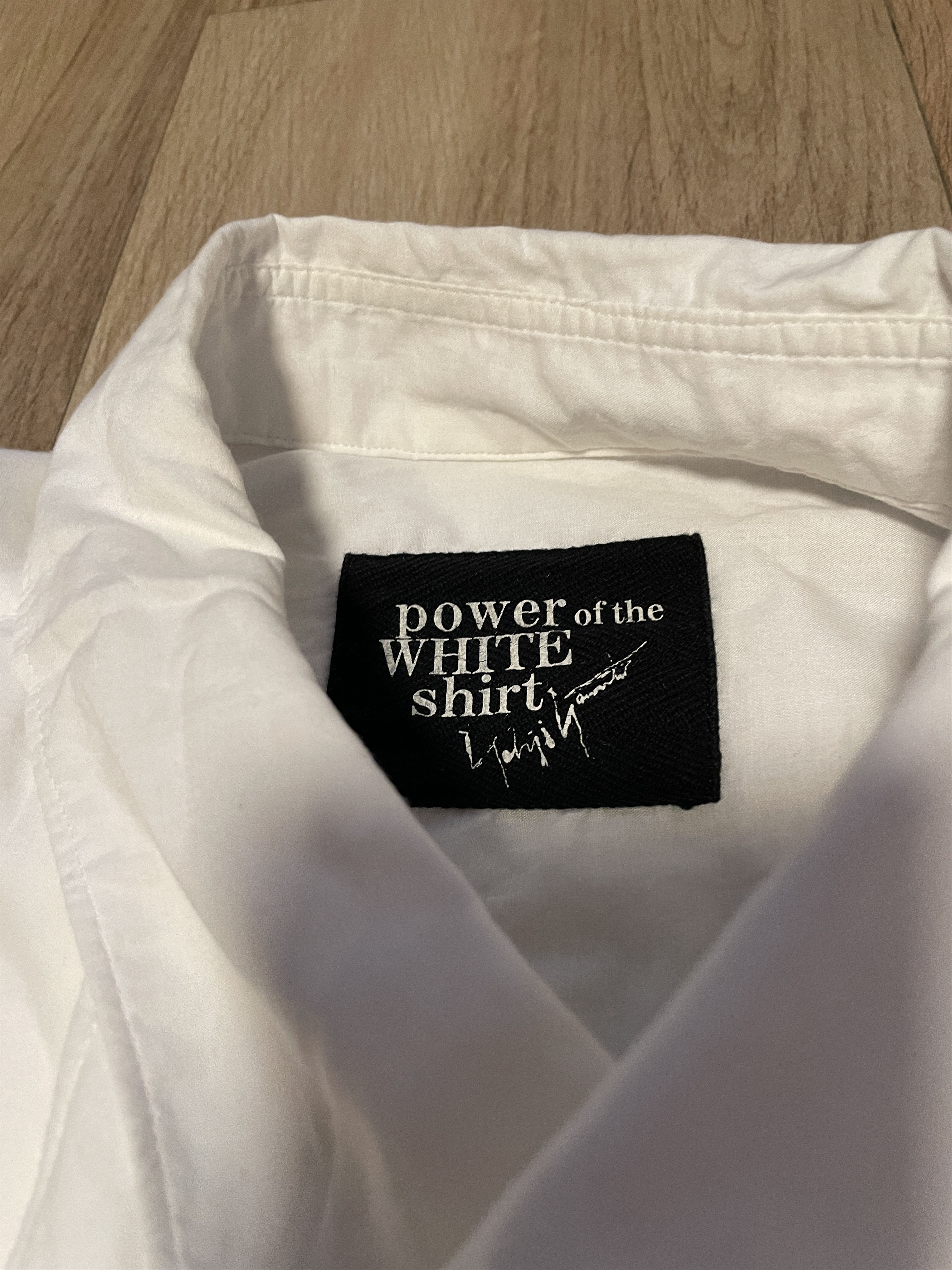 Yohji Yamamoto Yohji Yamamoto Pour Homme the Power of White Shirt Size US L / EU 52-54 / 3 - 12 Thumbnail