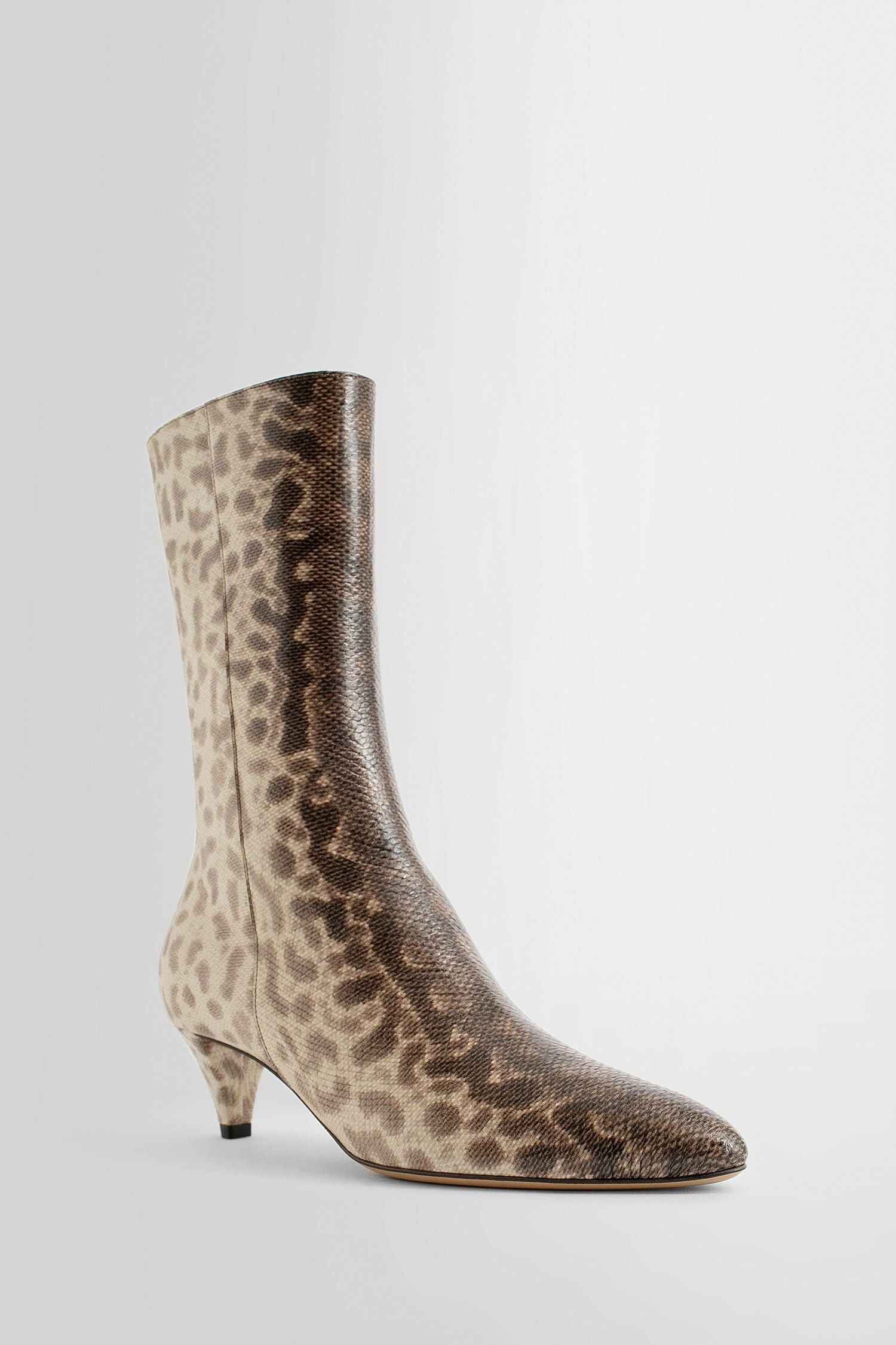 Fendi o1y0925 Ankle Boots in Chocolate Brown/Beige Size US 7 / IT 37 - 2 Thumbnail