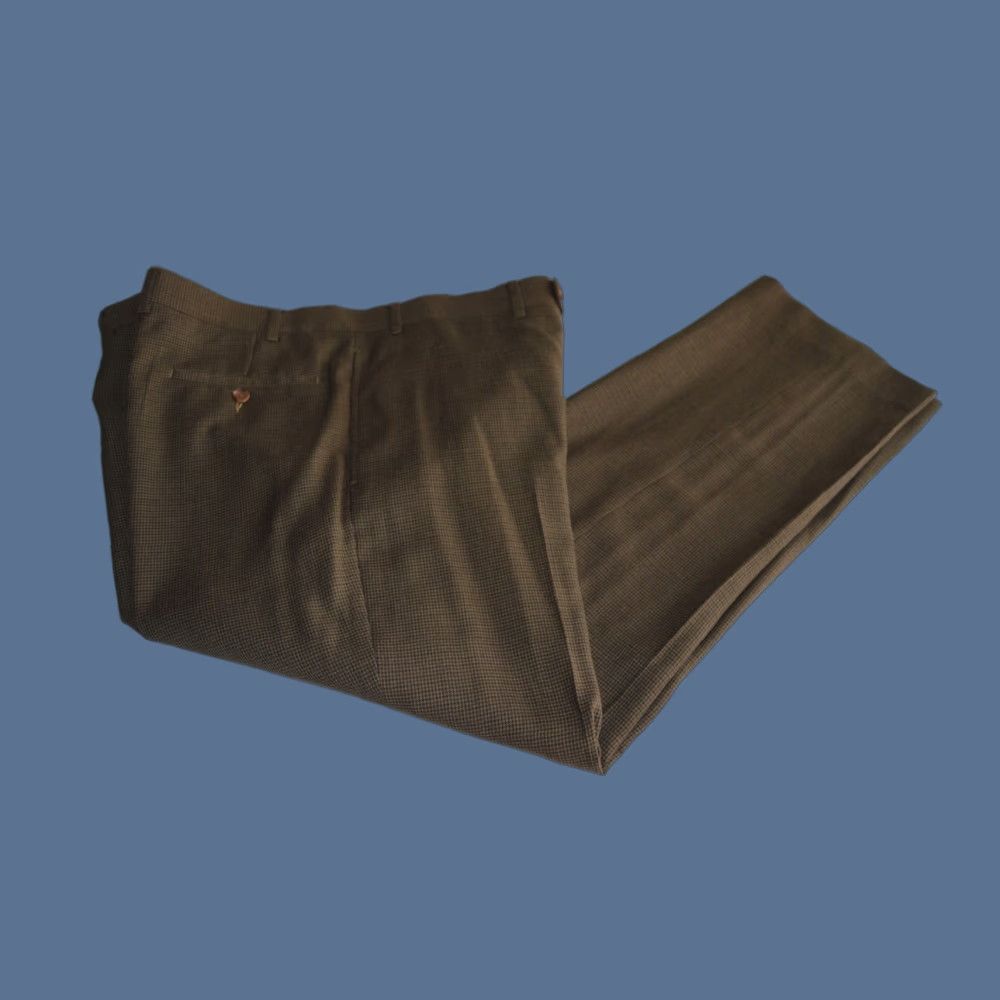 Polo Ralph Lauren Polo Ralph Lauren Mens Dress Pants Brown Plaid Flat Front Polyester 38/30 Size US 38 / EU 54 - 1 Thumbnail