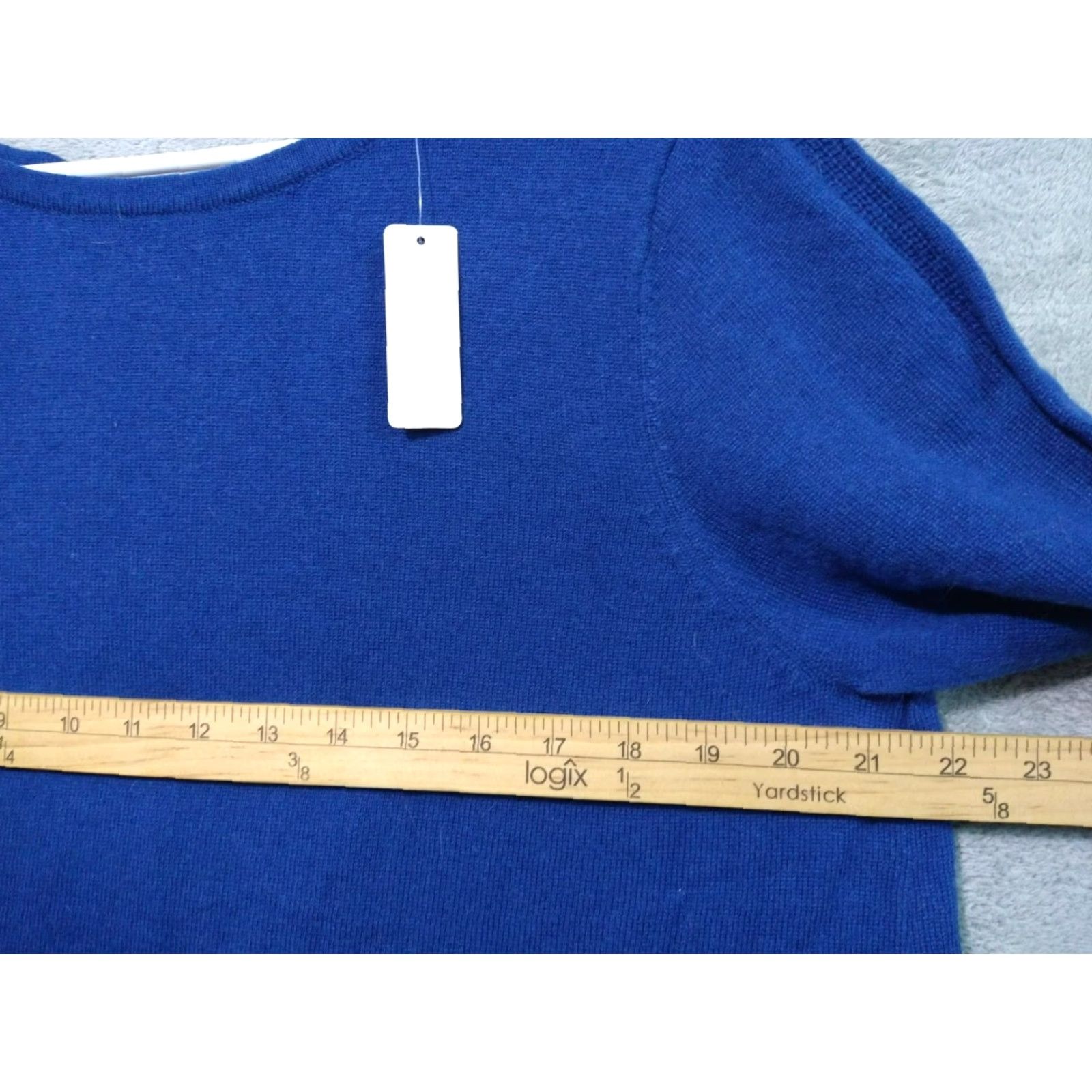 Soft Surroundings Soft Surroundings Sweater Womens Large Blue Wool Blend Pullover Size L / US 10 / IT 46 - 4 Thumbnail