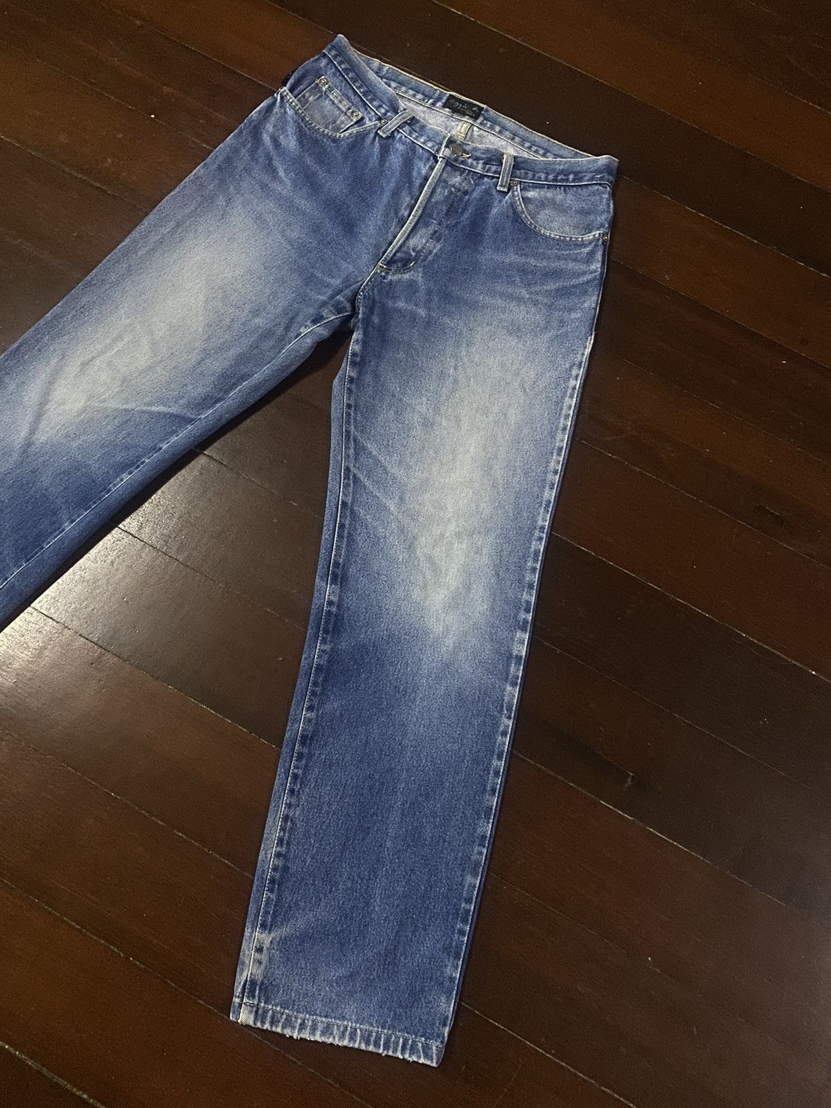 agnes b. FIRE 🔥 vintage 90s AGNES B flare jeans nice faded Size US 34 / EU 50 - 4 Thumbnail