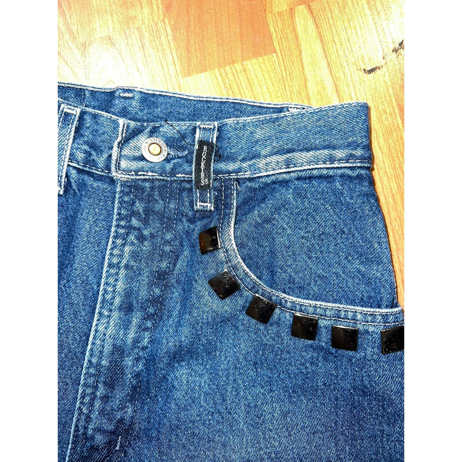 Vintage Vintage Womens Rockies Jeans Denim Stud Western Bottoms 26/3 Size 26" / US 2 / IT 38 - 4 Thumbnail