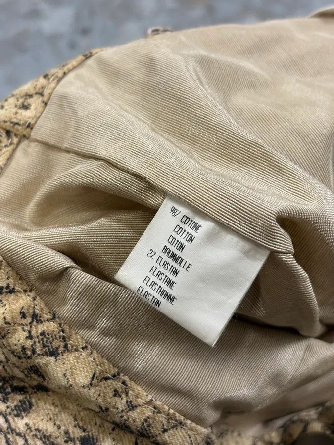 Roberto Cavalli Roberto Cavalli Beige Snake Print Handle Tote Bag Size ONE SIZE - 10 Thumbnail