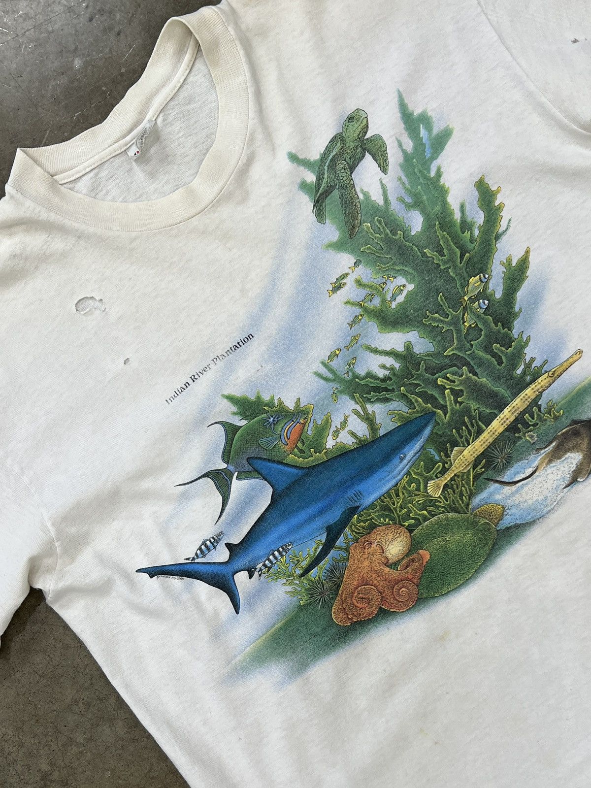 Vintage Vintage Indian River Plantation Nature Aquatic Tee XL Size US XL / EU 56 / 4 - 1 Thumbnail