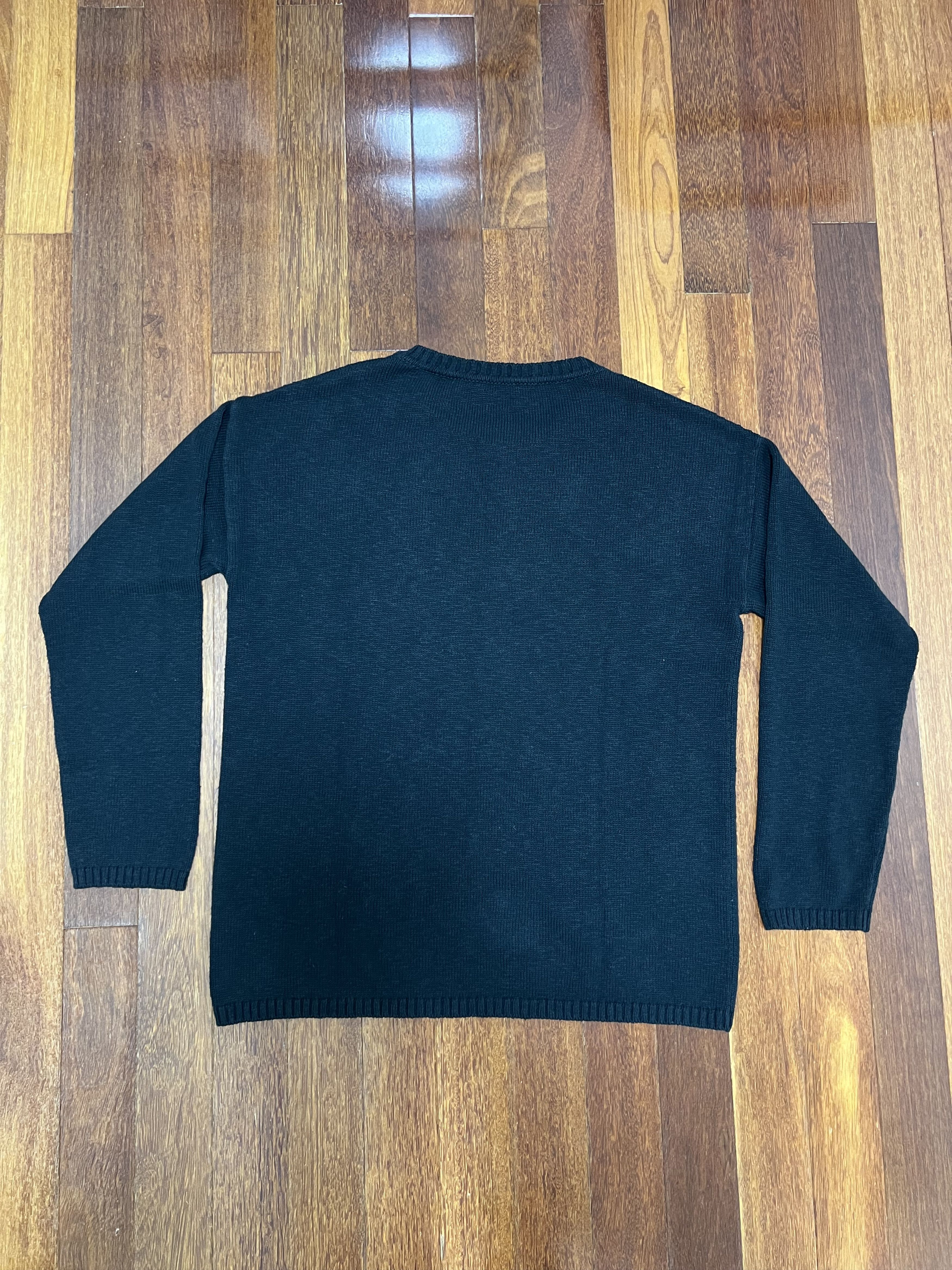 Raf Simons 💚 Raf Simons Redux Oversized Kollaps Sweater Black Medium Size US M / EU 48-50 / 2 - 4 Thumbnail