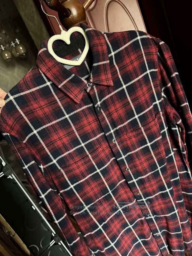 Amiri Amiri Flannel red checkered shirt Size US S / EU 44-46 / 1 - 2 Thumbnail
