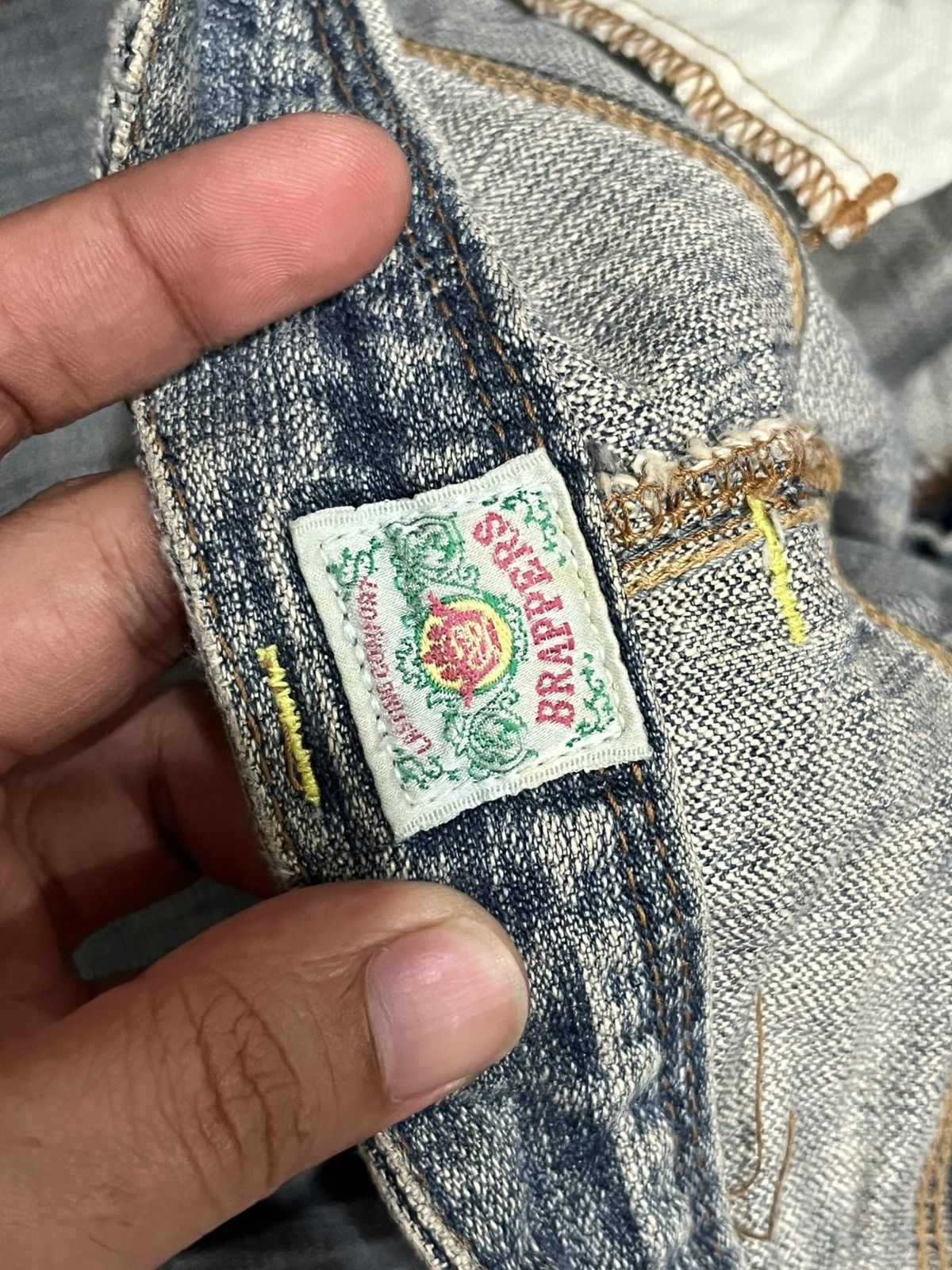 Japanese Brand Vintage Japanese Brand Brappers Grey Washed Flare Jeans Size 28" / US 6 / IT 42 - 17 Thumbnail