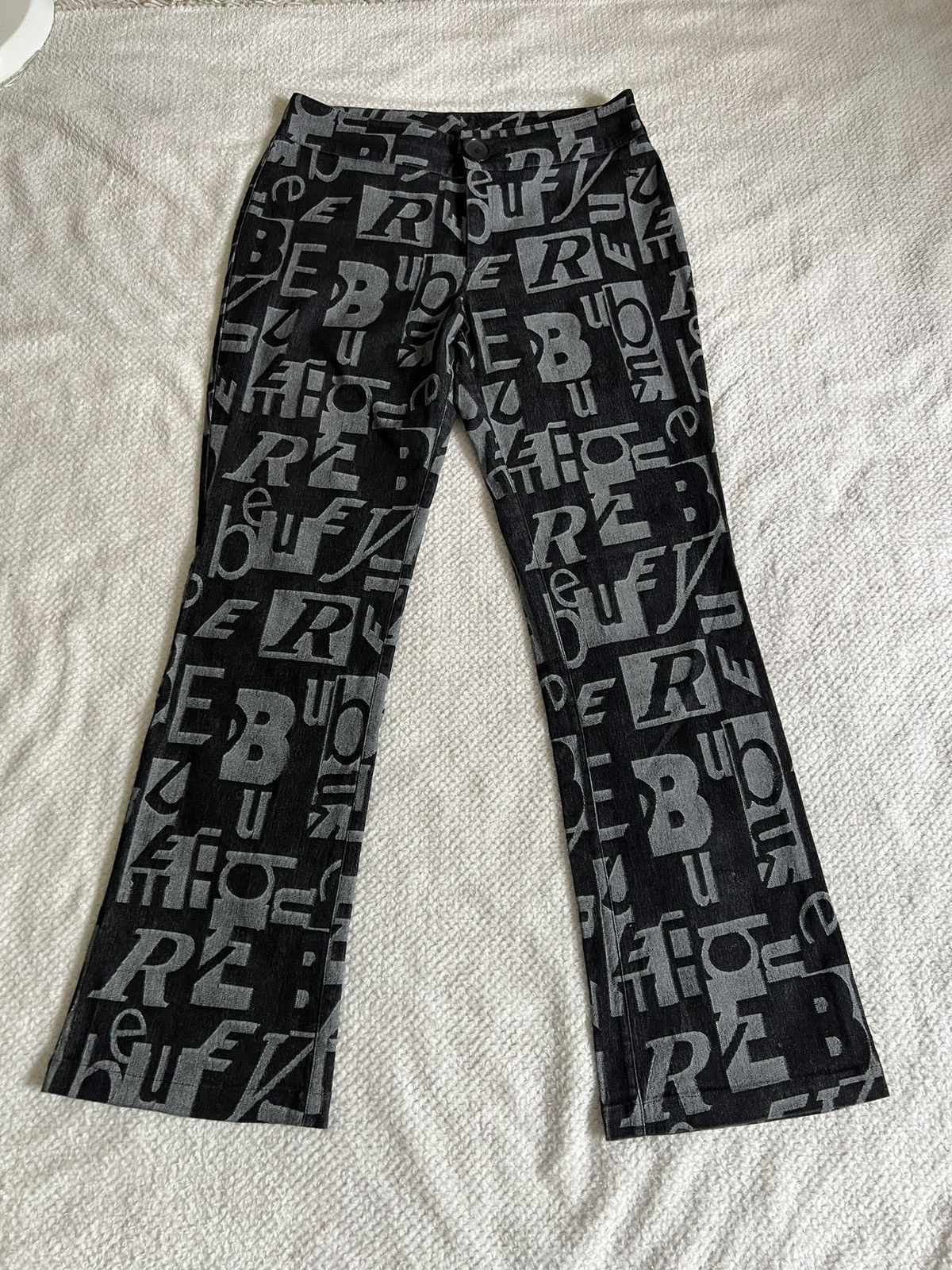 Burberry Archive : vintage BURBERRY monogramed bootcut pants Size 28" / US 6 / IT 42 - 3 Thumbnail