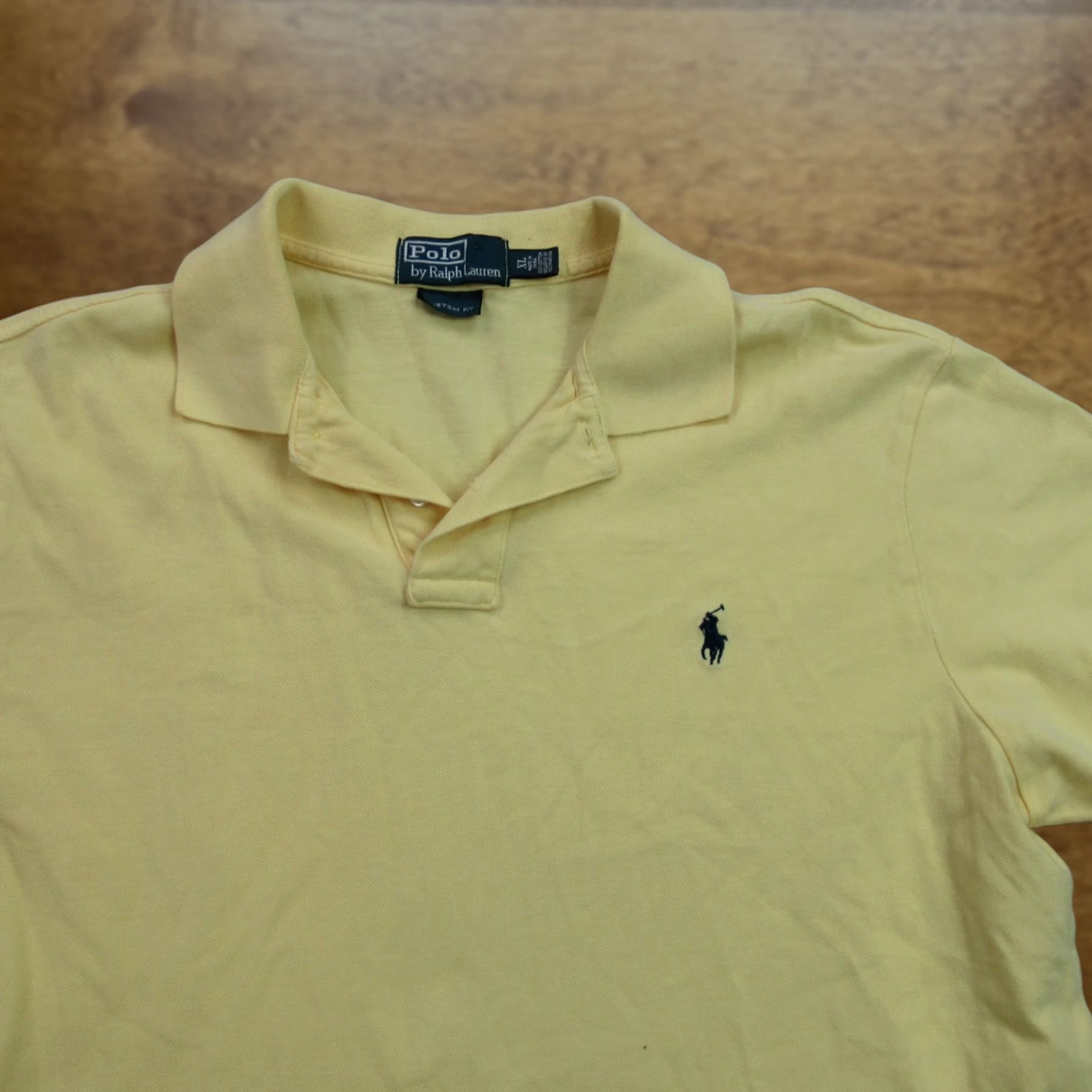 Polo Ralph Lauren Polo Ralph Lauren Shirt Mens XL Short Sleeve Lightweight Yellow Custom Fit Size US XL / EU 56 / 4 - 1 Thumbnail
