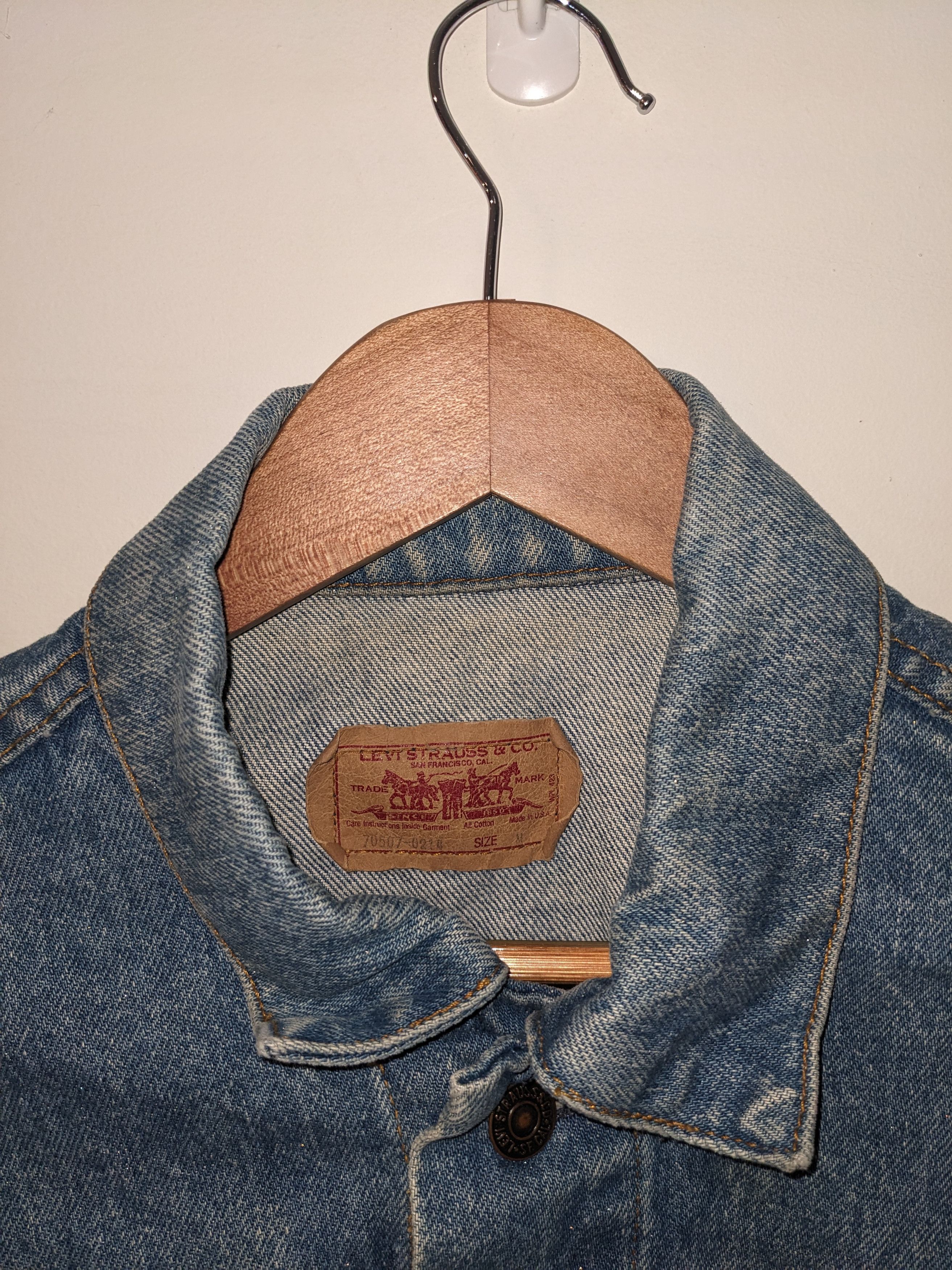 Levi's × Vintage Vintage 90s Levi Blue Medium Denim Trucker Jacket Size US M / EU 48-50 / 2 - 5 Thumbnail