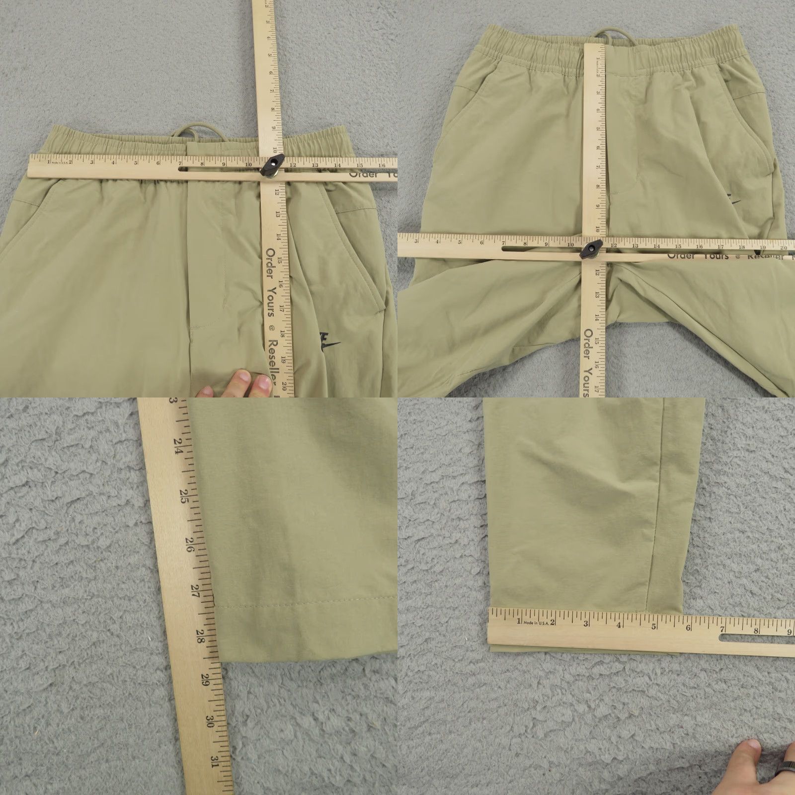 Nike Nike Pants Mens Small Tech Essentials Unlined Commuter Joggers Taper Khaki Size US 29 - 9 Thumbnail