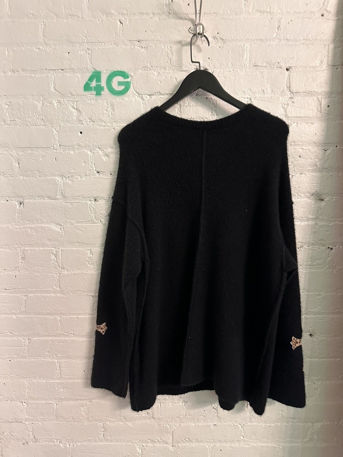 Chrome Hearts Chrome Hearts CASHMERE CROSS PATCH Sweater M-XL Sweater Size US L / EU 52-54 / 3 - 8 Thumbnail