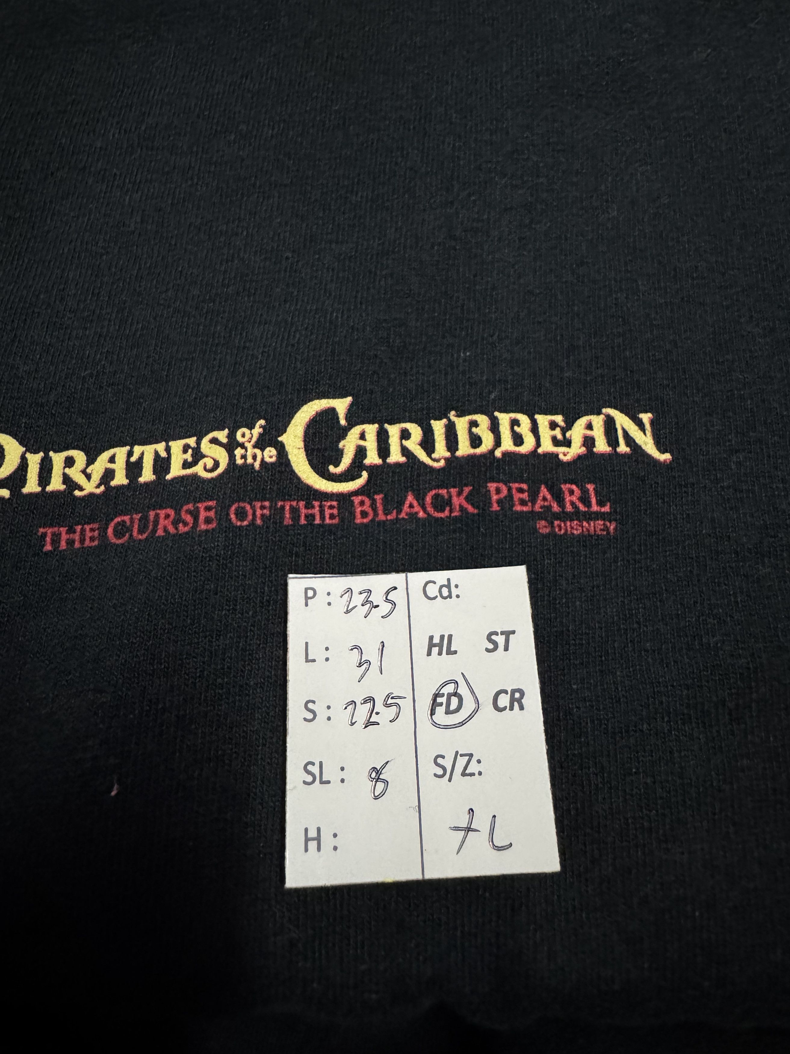 Other VINTAGE 2003 PIRATES OF THE CARIBBEAN CURSE OF BLACK PEARL Size US XL / EU 56 / 4 - 16 Thumbnail
