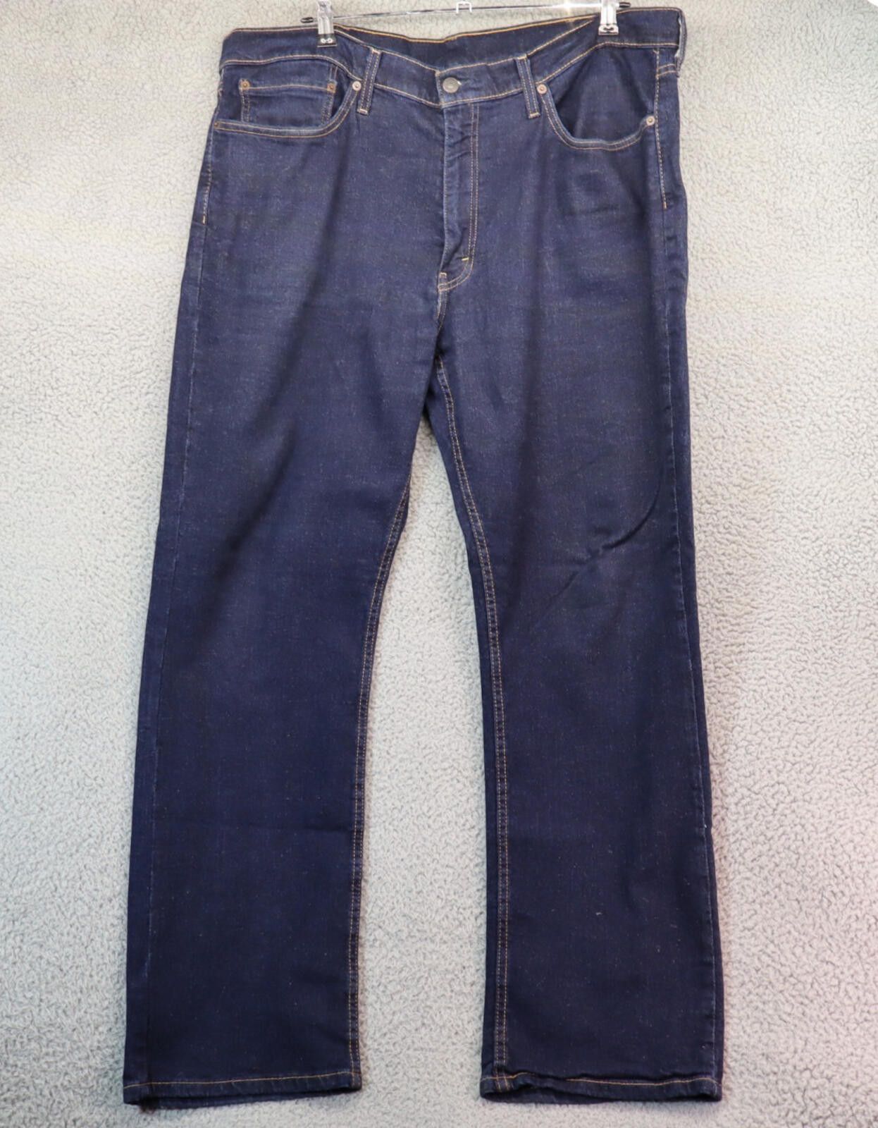 Levi's Levi's Men 514 Straight Stretch Blue Denim Jeans Tag 38x30 Size US 38 / EU 54 - 4 Thumbnail