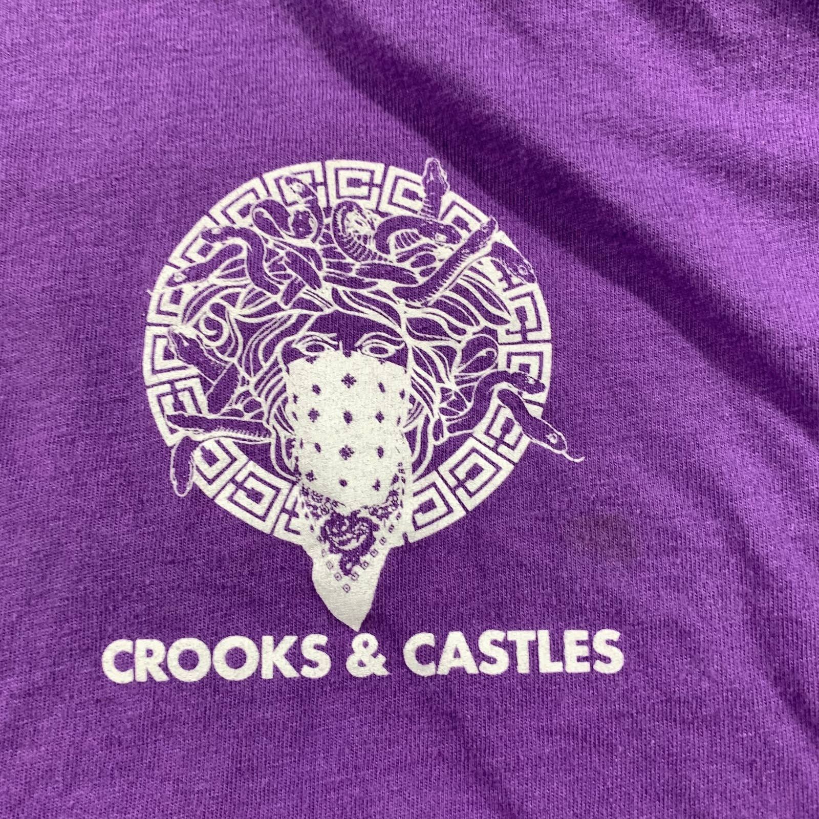 Crooks & Castles Crooks & Castles Shirt Adult Large Purple Casual T Size US L / EU 52-54 / 3 - 7 Thumbnail