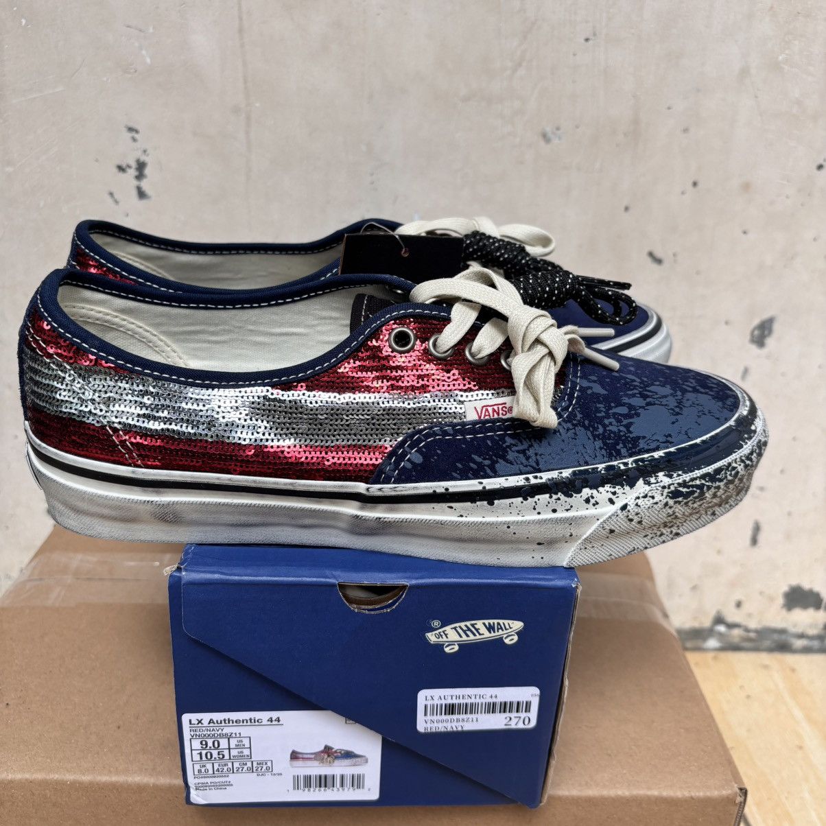 Vans Authentic Premium La Habana Red Navy