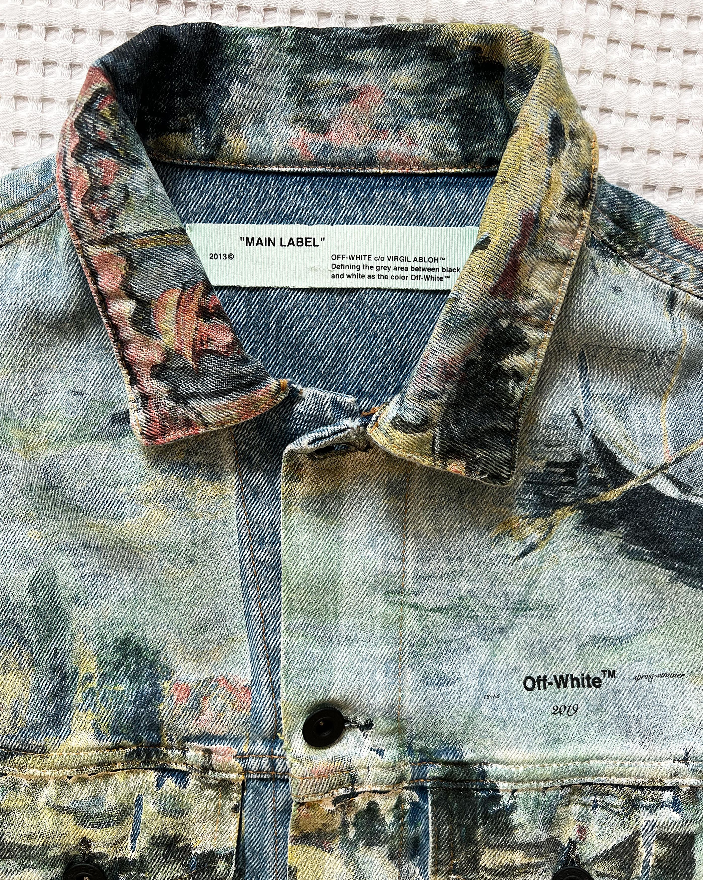 Off-White Off-White™ by Virgil Abloh Slim-Fit Denim Jacket (2019) Size US L / EU 52-54 / 3 - 4 Thumbnail