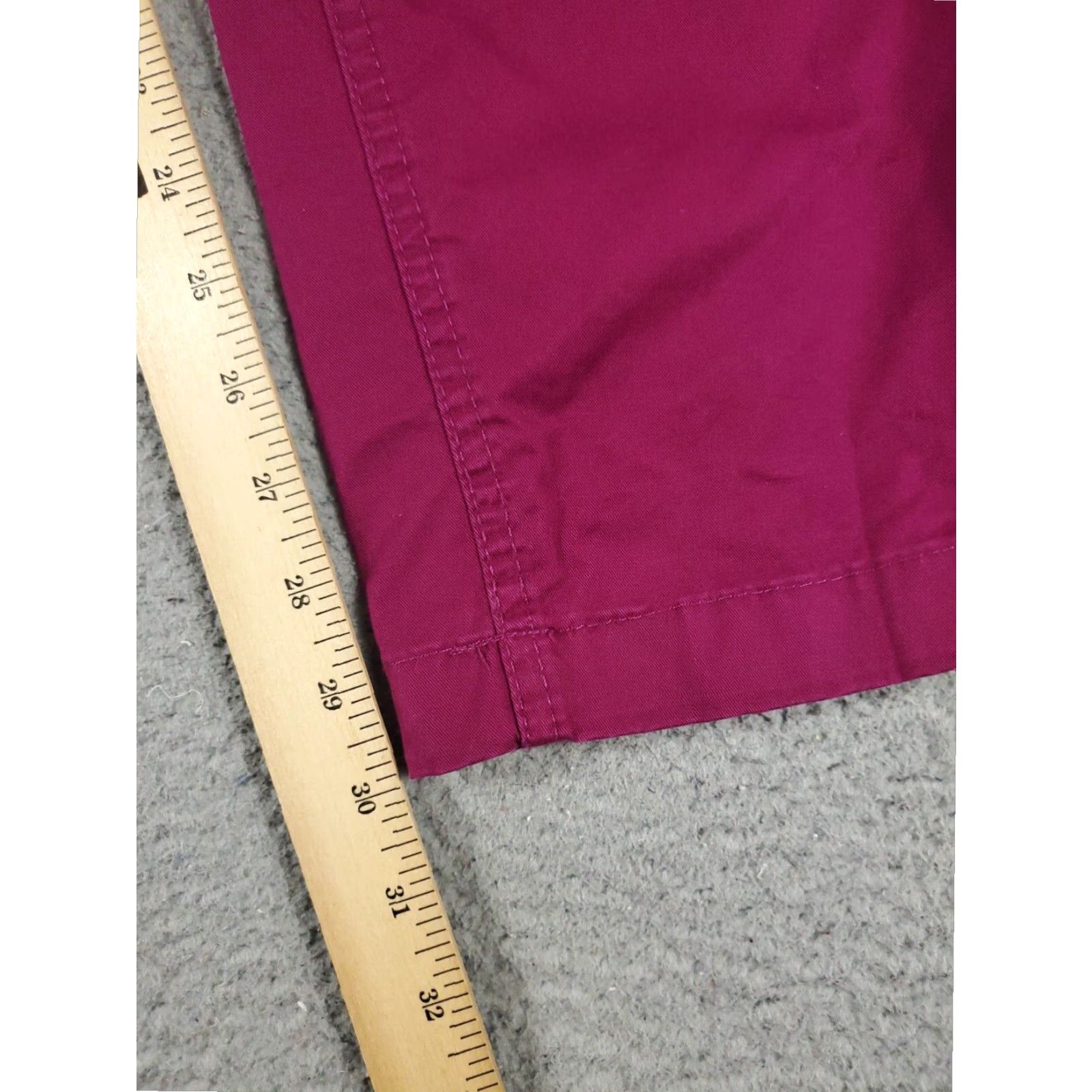Tommy Hilfiger Tommy Hilfiger Chino Pants Womens Regular 4 Purple Straight Leg Flat Front Cotton Size 27" / US 4 / IT 40 - 5 Thumbnail