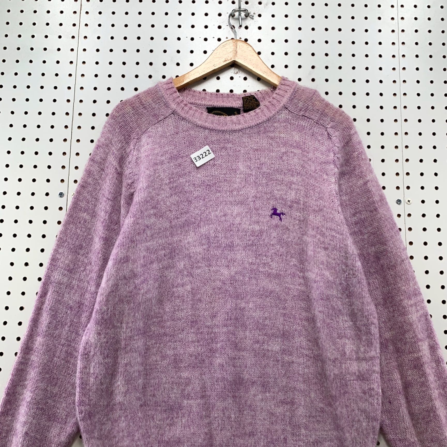 Vintage VINTAGE MEasure Up Knit Sweater Mens M Purple Acrylic Crew Neck Pullover 22.5x28 Remaining Details Size US M / EU 48-50 / 2 - 5 Thumbnail
