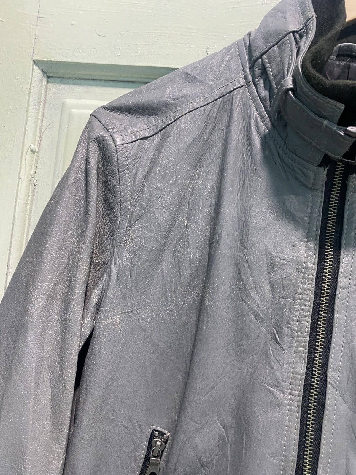 Katharine Hamnett London Hamnett Blouson Bomber Leather Jacket Size M / US 6-8 / IT 42-44 - 4 Thumbnail