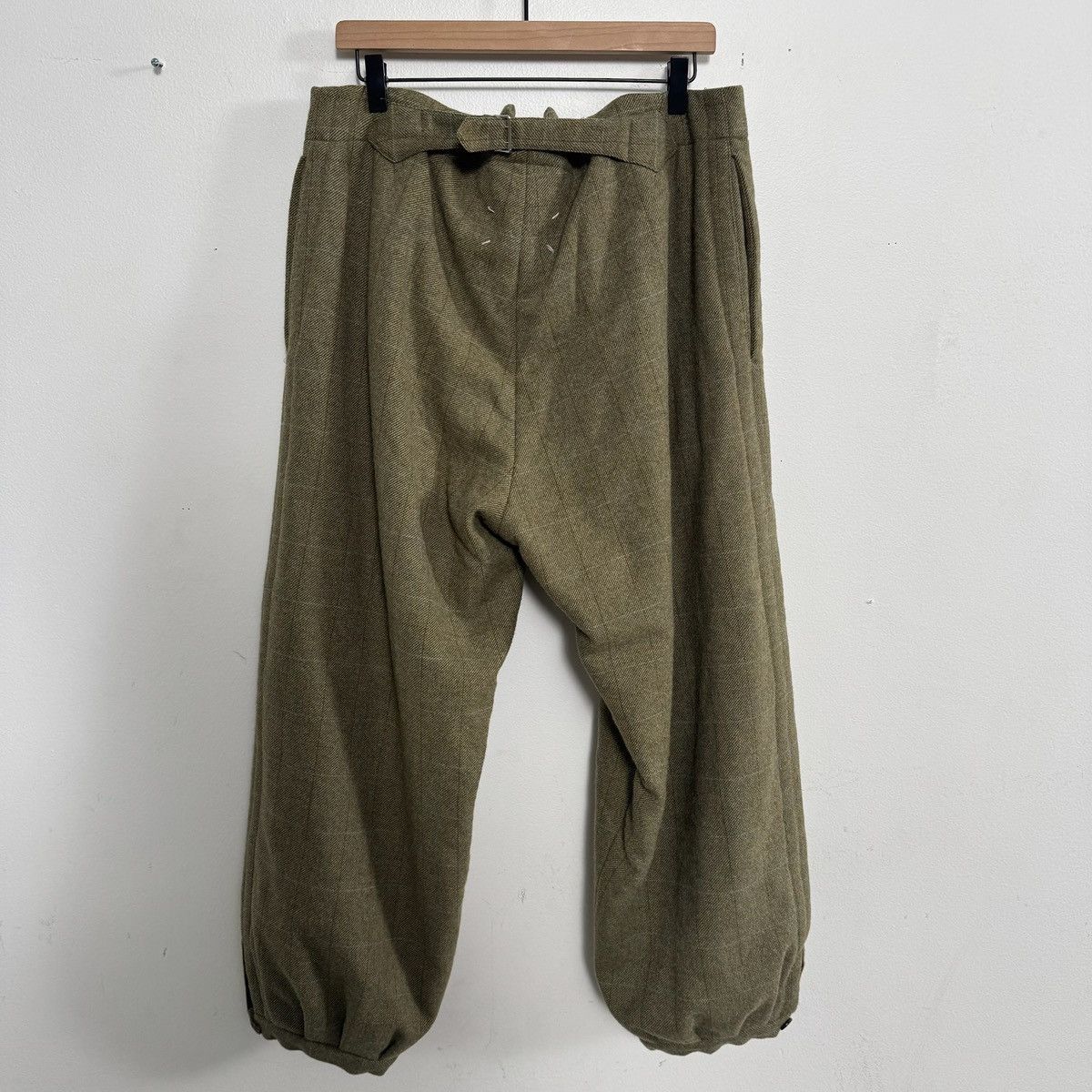 Maison Margiela Maison Margiela Green Padded Wool Trousers Size US 34 / EU 50 - 2 Thumbnail