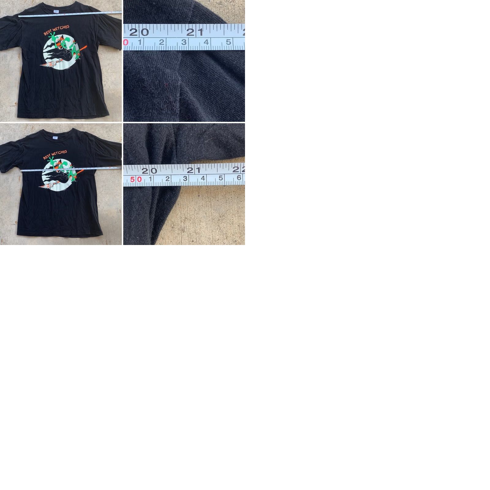 Vintage VINTAGE Best Witches T-Shirt Glow In The Dark L Brieland Graphics 90s 1990s Black Mens Graphic Tee Halloween Size US L / EU 52-54 / 3 - 9 Thumbnail
