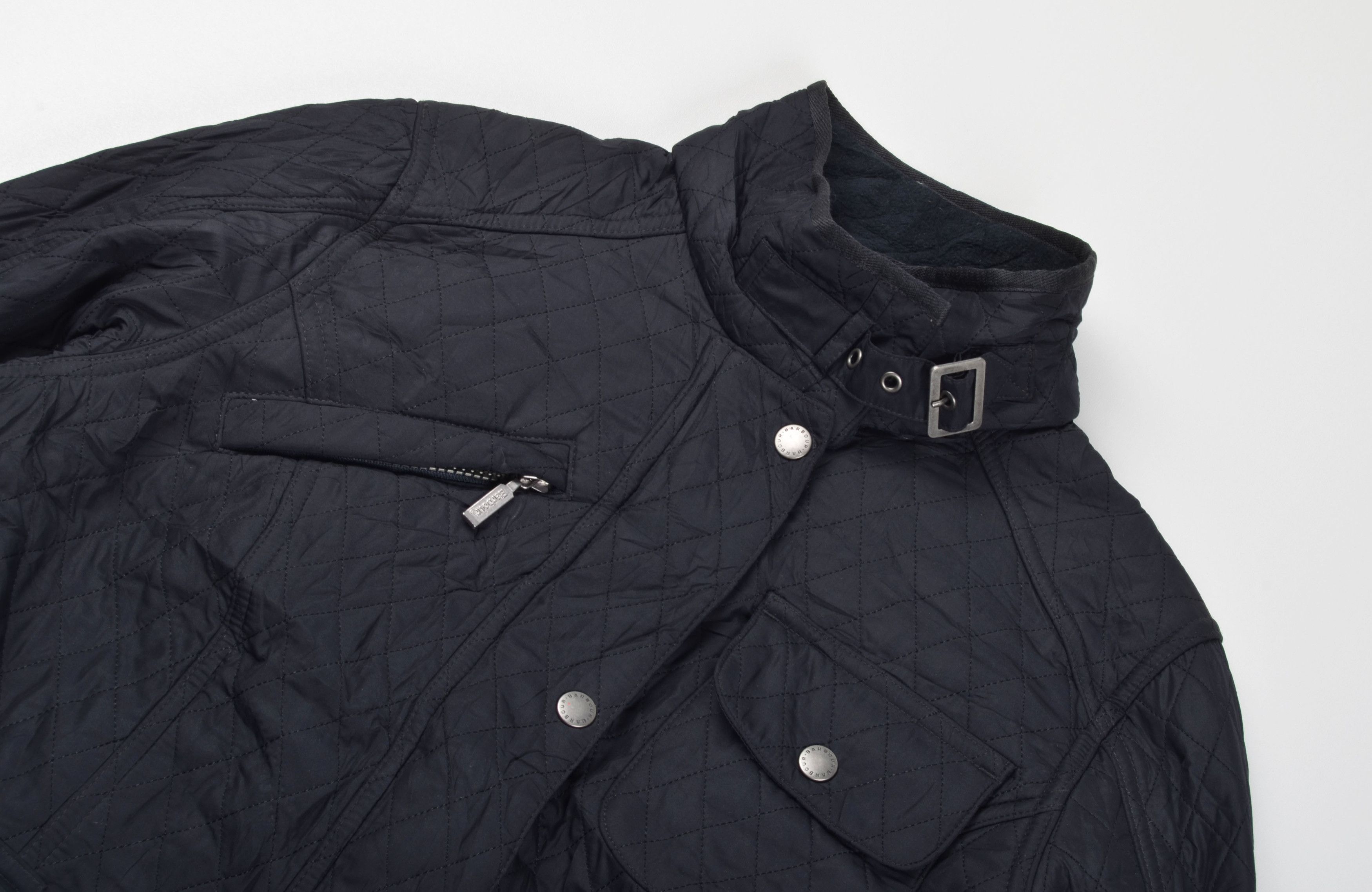 Barbour Barbour Black Belted Lysley Quilted Jacket Size L / US 10 / IT 46 - 5 Thumbnail