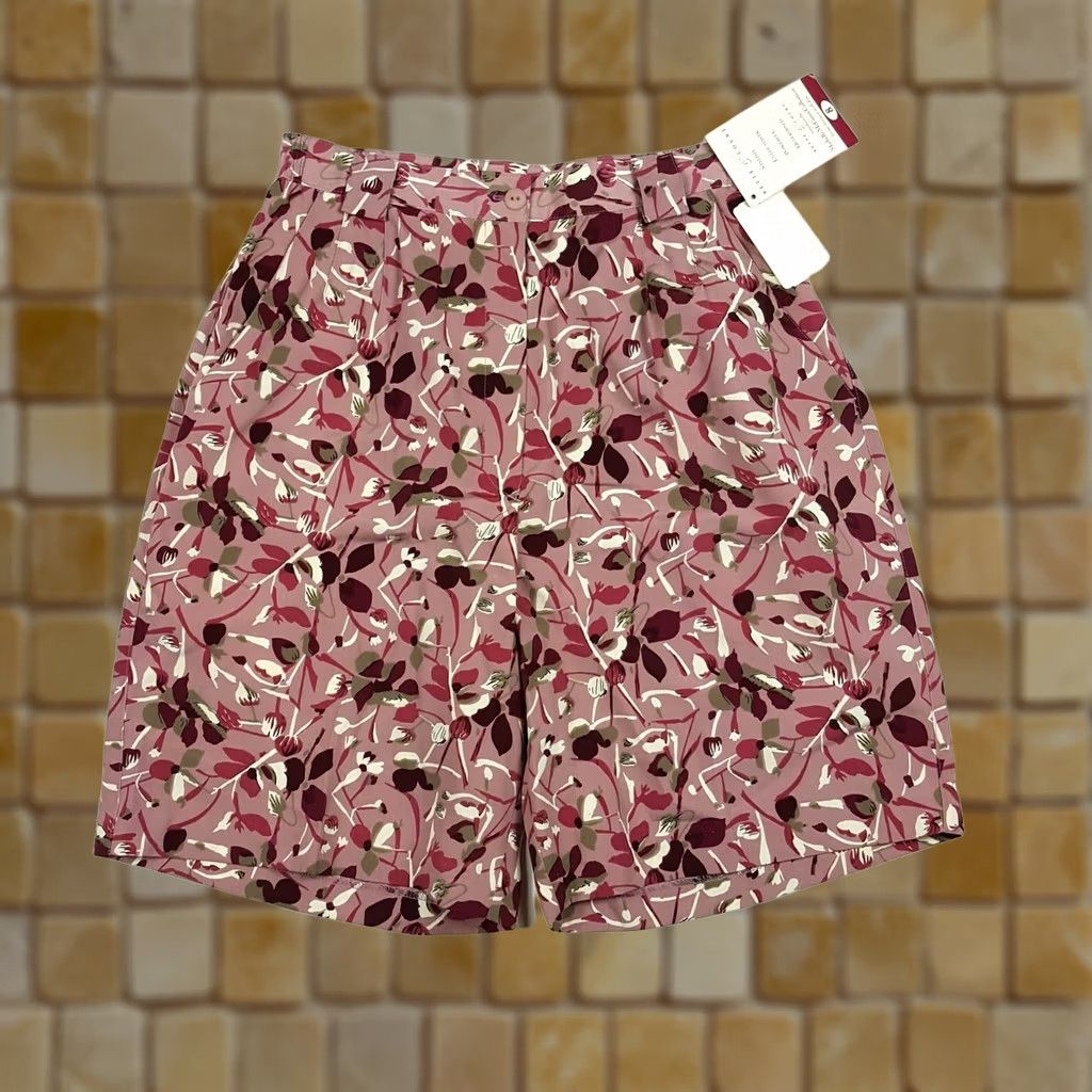 Pinko VINTAGE Bette & Court Pink 90s Golf Shorts Women's Size 8 Pleated Paperbag High Rise Retro Outdoor Cherry Blossom Size 26" / US 2 / IT 38 - 1 Thumbnail