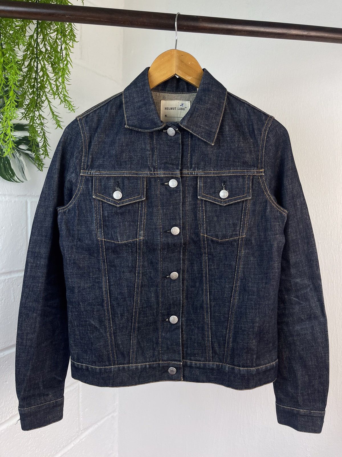 Helmut Lang 90s Helmut Lang Indigo Blue Denim Jacket Size US S / EU 44-46 / 1 - 5 Thumbnail