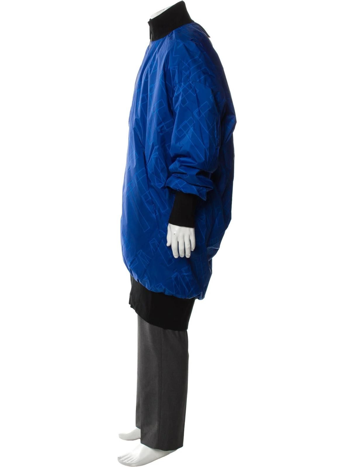 Templa Templa Blue Printed Men's Parka Size: M Size US M / EU 48-50 / 2 - 3 Thumbnail