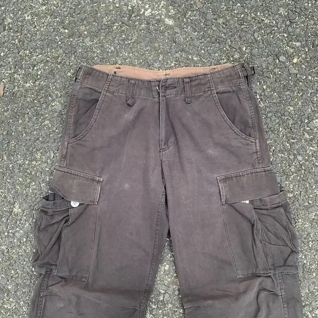 Japanese Brand VINTAGE JUNMEN W29 L31 UTILITY TROUSER FADED CARGO PANTS Size US 29 - 4 Thumbnail