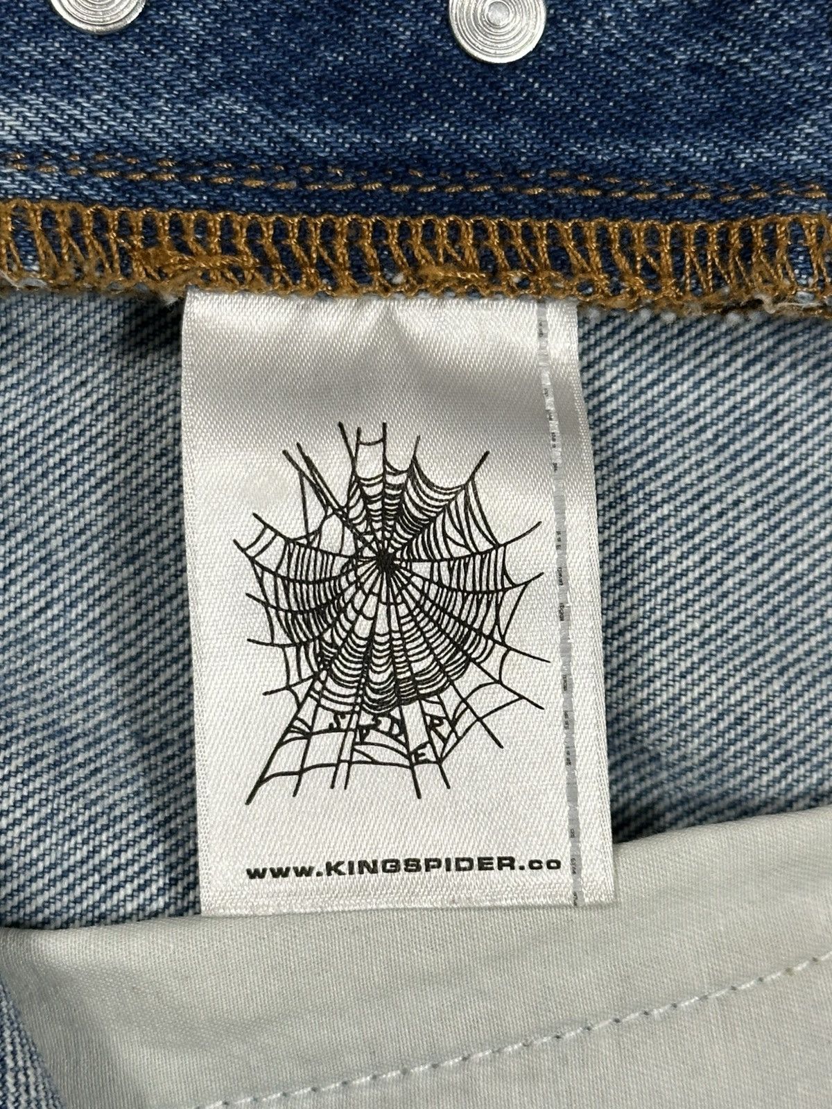 Sp5der Sp5der Beluga Light Blue Wash Denim Jeans Size US 30 / EU 46 - 11 Thumbnail