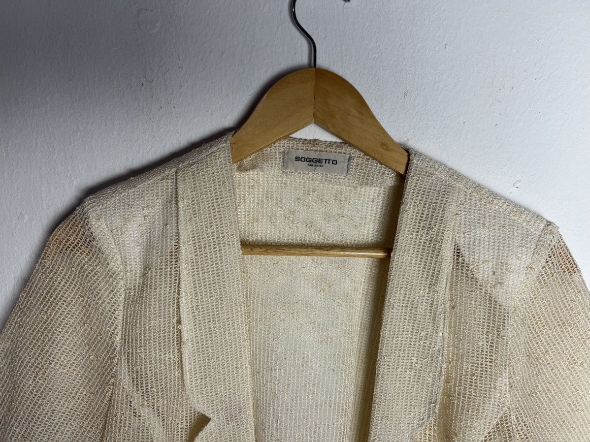 If Six Was Nine Soggetto Open-knit Blazer Cardigan Size S / US 4 / IT 40 - 3 Thumbnail