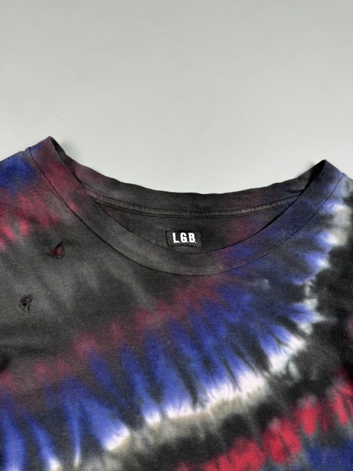 Le Grande Bleu (L.G.B.) L.G.B. Legran de Bleu distressed longsleeve size 3 Size US M / EU 48-50 / 2 - 11 Thumbnail