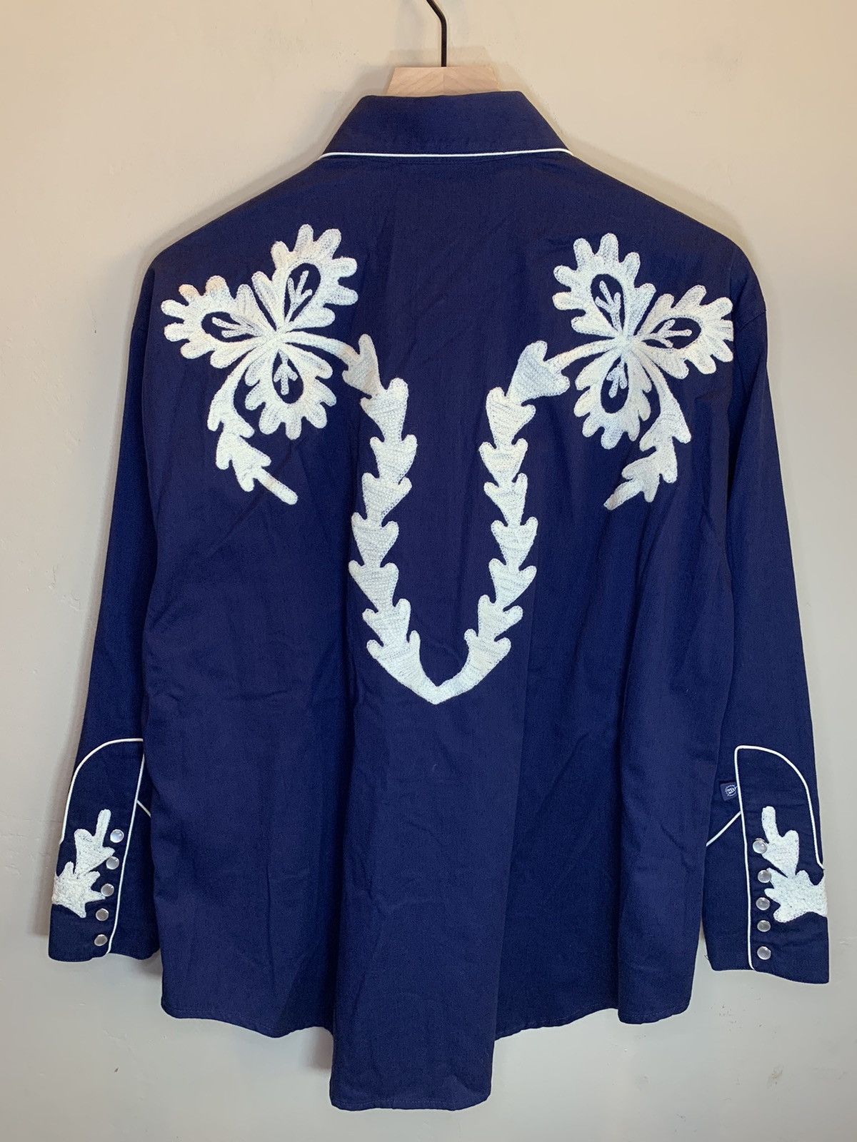 Rockmount Ranch Wear *RARE* Rockmount Chainstitch Ranch Wear Pearl Button Shirt Size US XL / EU 56 / 4 - 2 Thumbnail