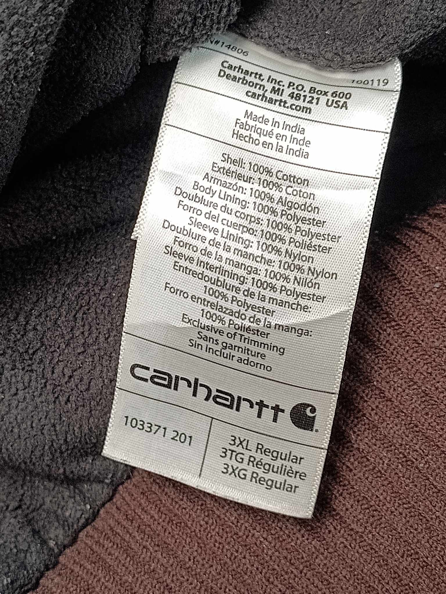 Carhartt × Vintage Carhartt Active Workwear Jacket Vintage 90s Rare Brown Size US XXL / EU 58 / 5 - 7 Thumbnail