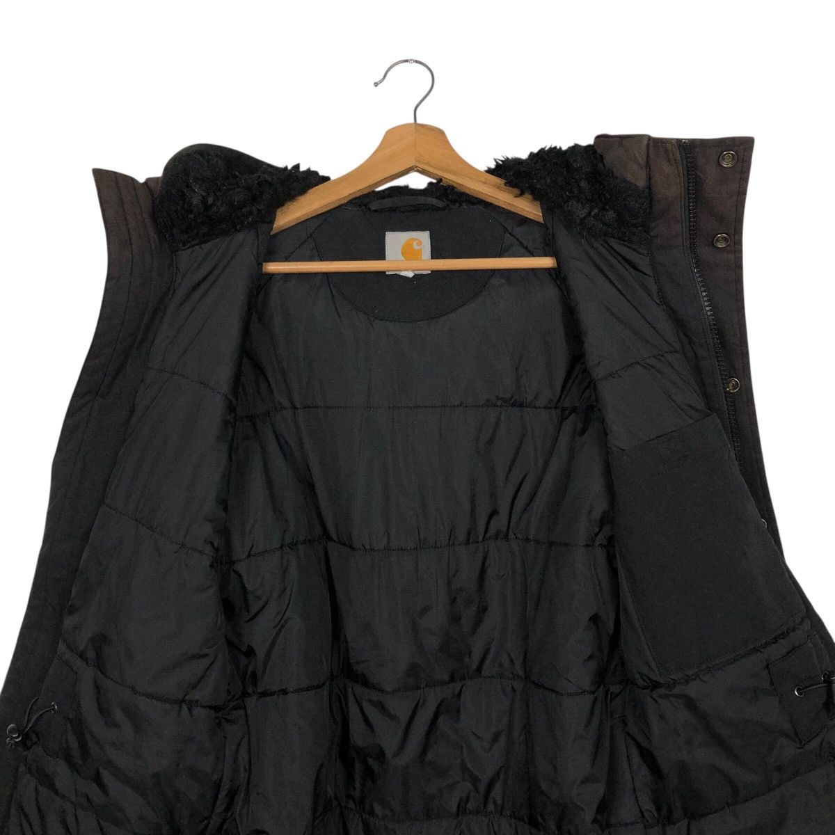 Carhartt Carhartt Hooded Work Jacket Black Canvas Full Zip Size US XS / EU 42 / 0 - 16 Thumbnail