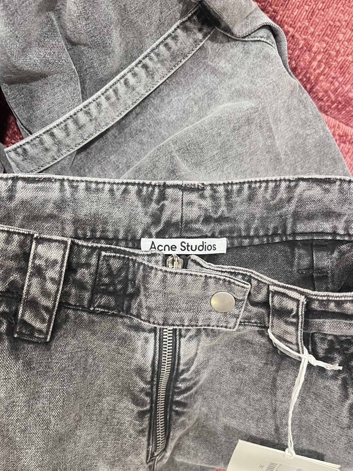Acne Studios Potinal Canvas Cargo Pants Size 26" / US 2 / IT 38 - 3 Thumbnail