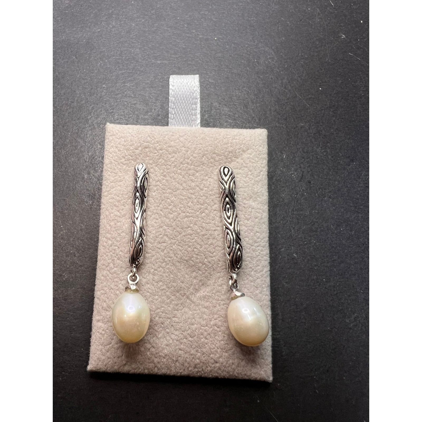 Other Thai sterling silver freshwater pearl drop earrings Size ONE SIZE - 3 Thumbnail