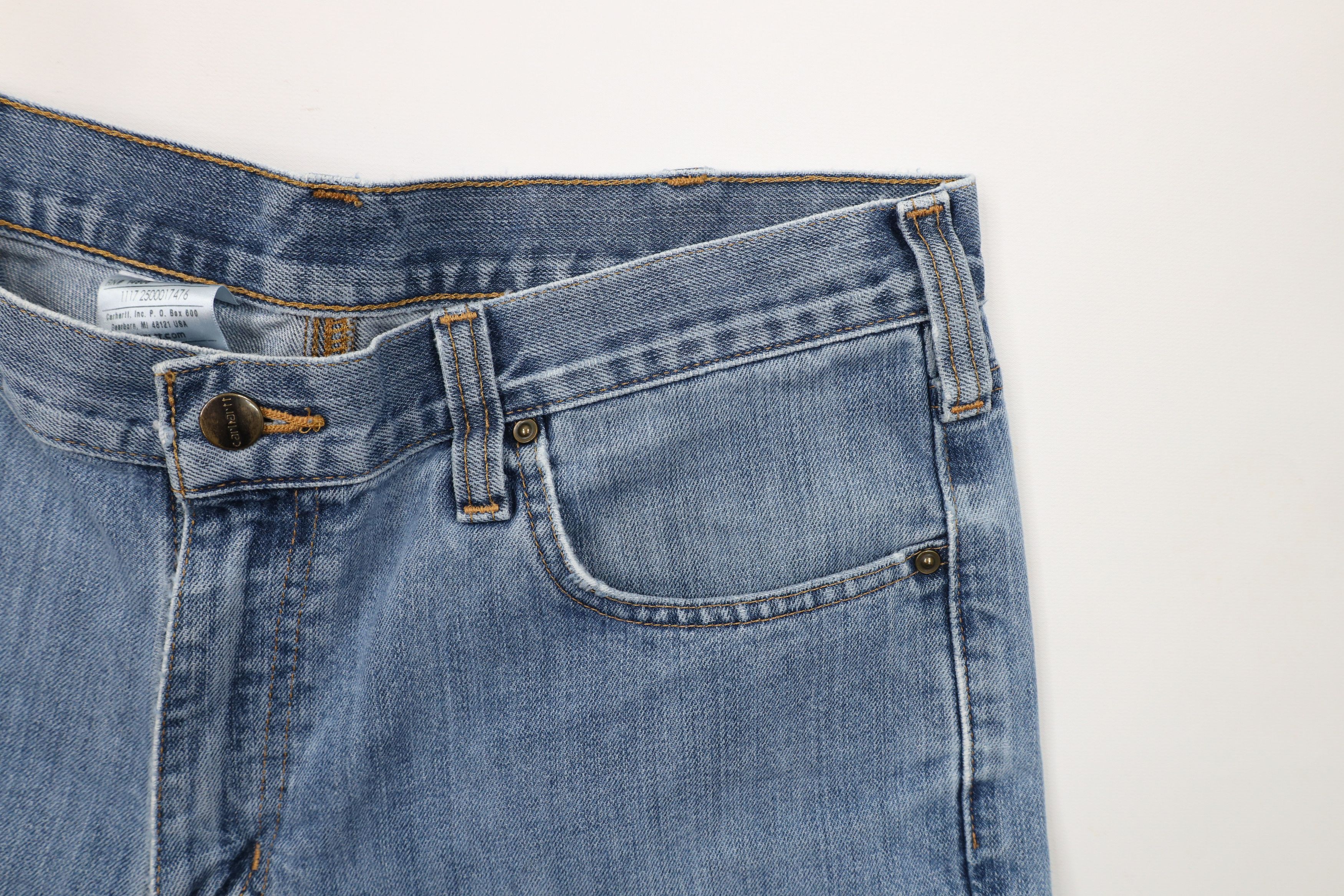 Carhartt × Vintage Vintage Y2K Carhartt Spell Out Relaxed Fit Denim Jeans Blue Size US 36 / EU 52 - 10 Thumbnail