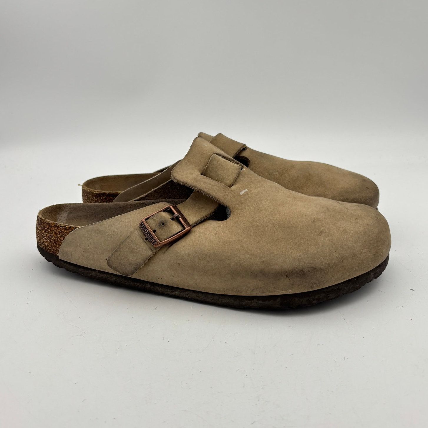 Birkenstock Boston Mule Clogs Leather Slides Sandals Men\'s 44 (11-11.5) Birkenstock Boston Mule Clogs Leather Slides 44 (11-11.5) main image 2