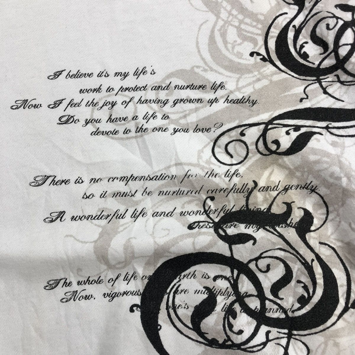 If Six Was Nine × Japanese Brand × Le Grande Bleu (L.G.B.) 2000s Free Beat Poem Tribal Goa Lgb Punk Style Sweatshirt Size US L / EU 52-54 / 3 - 5 Thumbnail